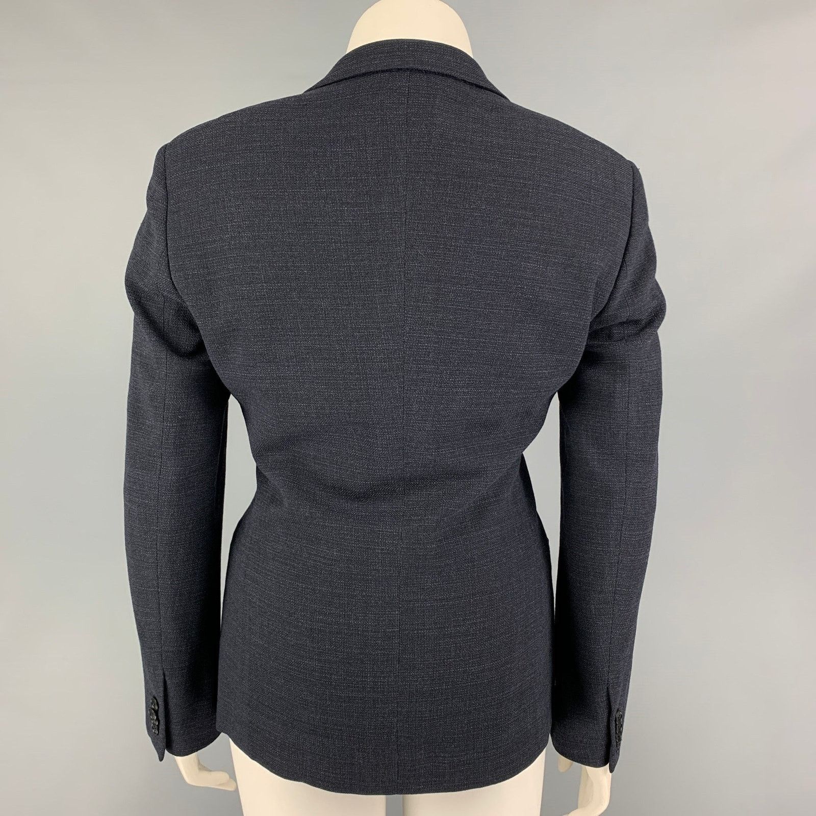 Giorgio Armani GIORGIO ARMANI Size 10 Navy Wool Jacket Blazer Size L / US 10 / IT 46 - 3 Thumbnail