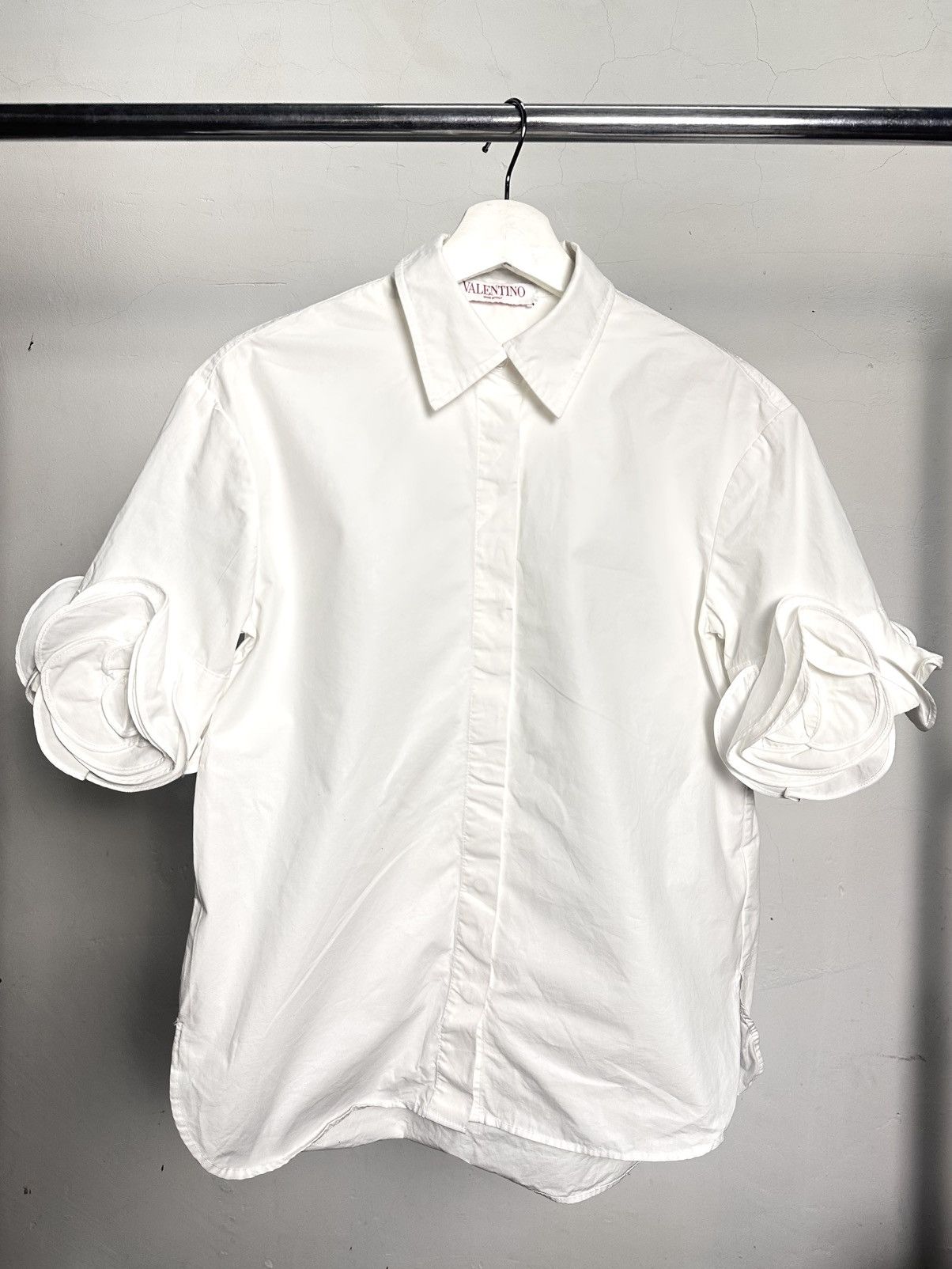 Valentino Valentino Compact Poplin Shirt Size S / US 4 / IT 40 - 4 Thumbnail
