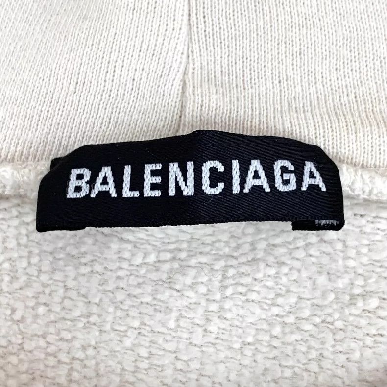 Balenciaga Balenciaga Off-white logo monogram hooded long-sleeved swe Size US M / EU 48-50 / 2 - 5 Thumbnail