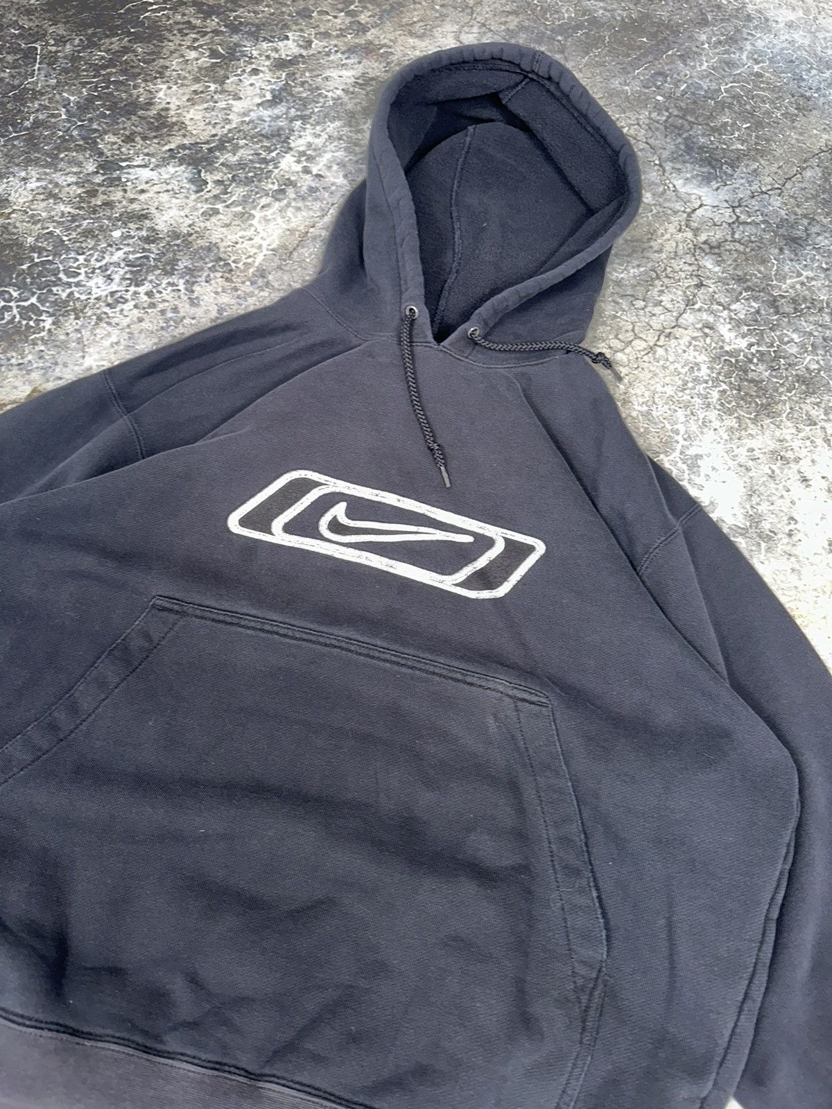 Nike × Vintage Vintage Reflective Centre Swoosh Nike Hoodie Size US XL / EU 56 / 4 - 6 Thumbnail