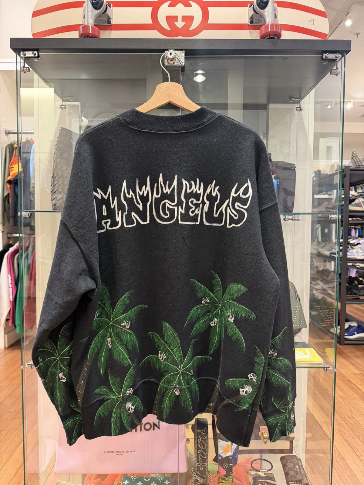 Palm Angels Palm Angels Palms & Skulls Crewneck Sweater Size US M / EU 48-50 / 2 - 2 Thumbnail