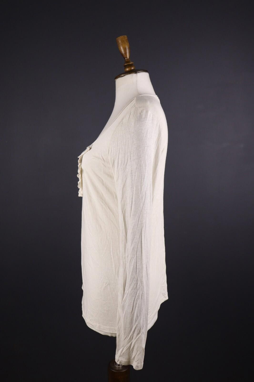 Designer Polo Jeans Company Ralph Lauren Ivory Top Shirt Size L Size L / US 10 / IT 46 - 5 Thumbnail