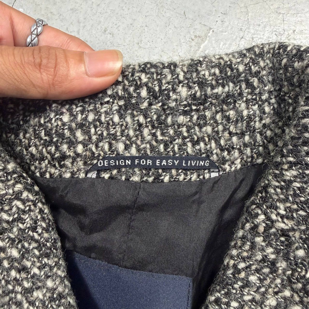 Max Mara 'S Max Mara "Design For Easy Living" Tweed Wool Jacket Size S / US 4 / IT 40 - 10 Thumbnail
