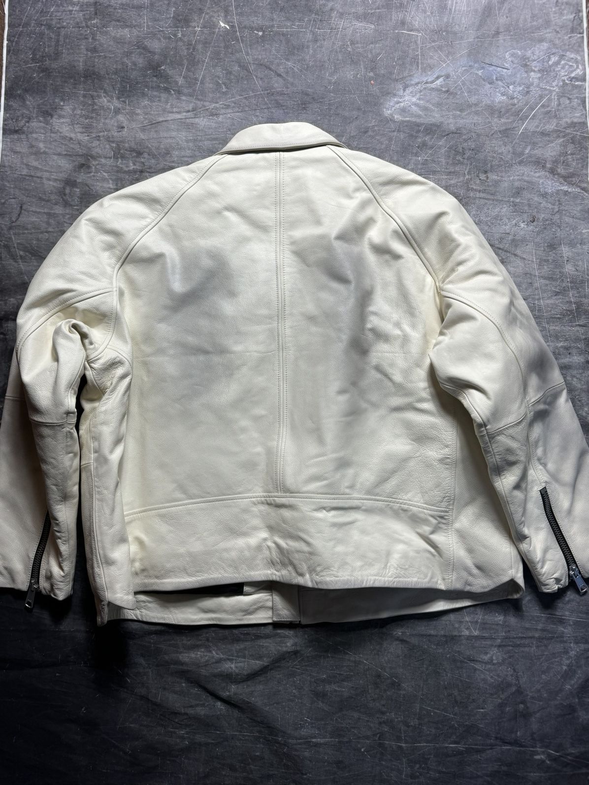 Heron Preston H2 by Heron Preston Leather Jacket in White Size US L / EU 52-54 / 3 - 8 Thumbnail
