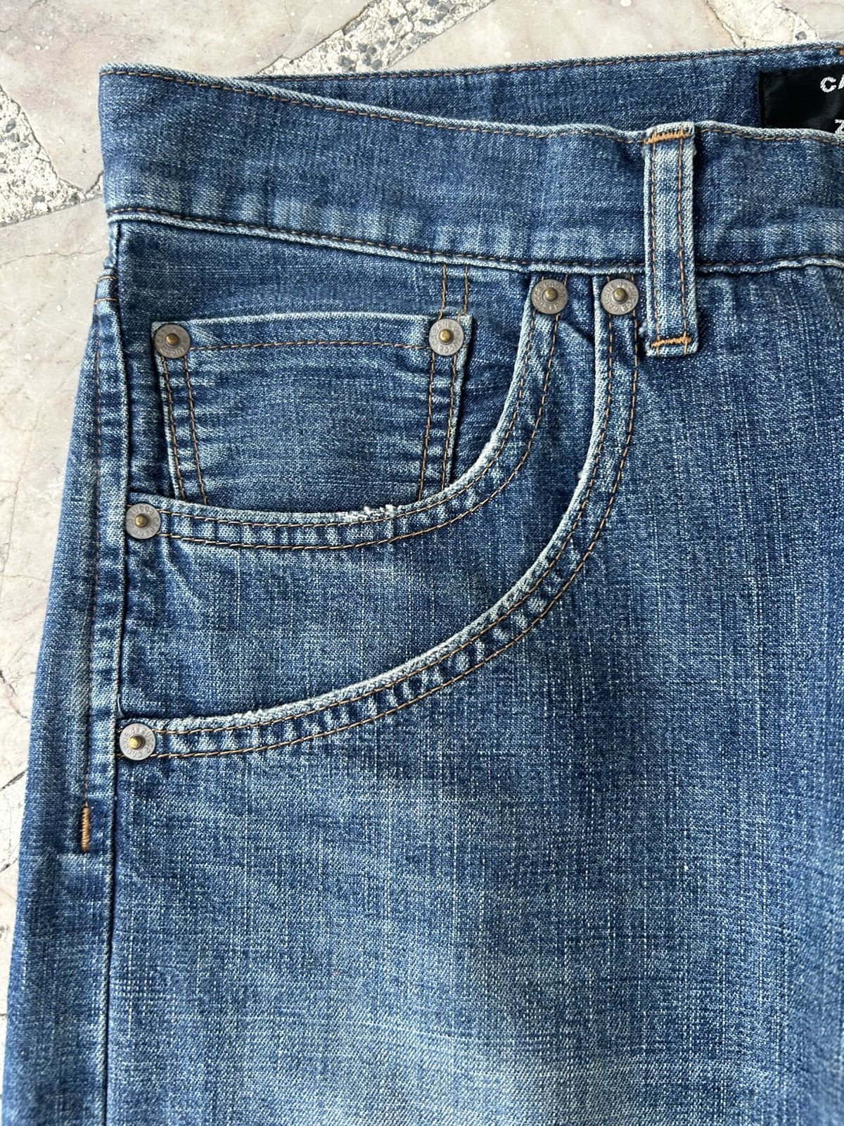 CABANE de ZUCCa Zucca Issey Miyake Japan Vintage Ripped Jeans Size US 32 / EU 48 - 5 Thumbnail