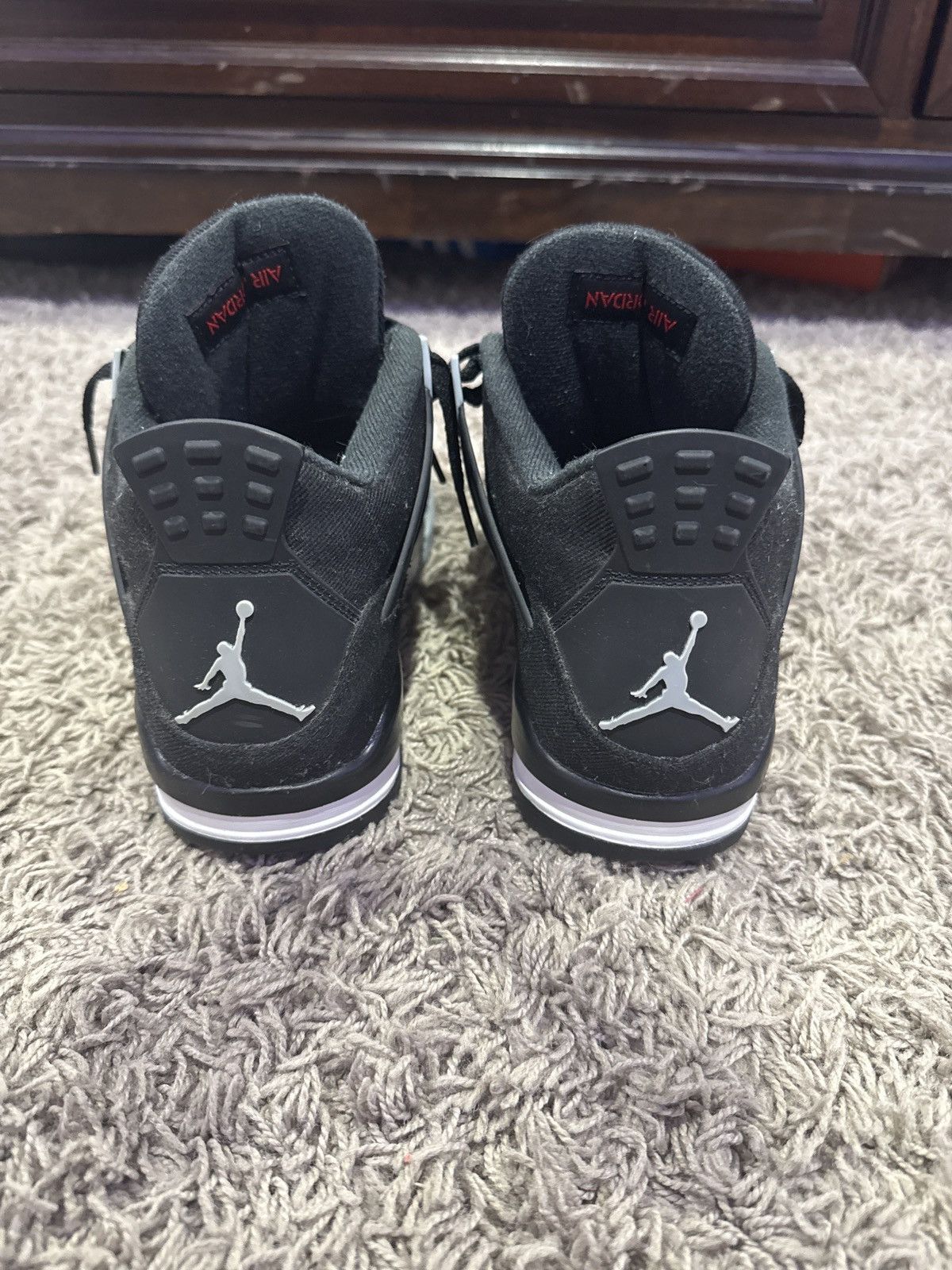Jordan Brand Jordan 4 black canvas Size US 9.5 / EU 42-43 - 4 Thumbnail