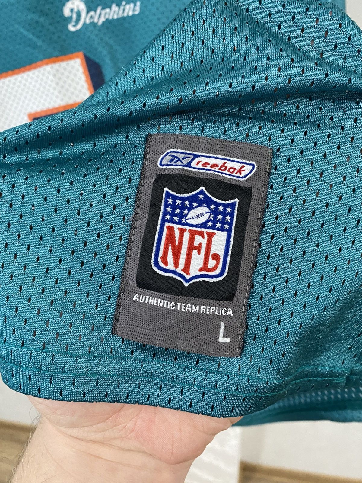 NFL × Reebok Miami Dolphins Reebok 1997-2001 NFl Jersey Thomas Size US L / EU 52-54 / 3 - 8 Thumbnail