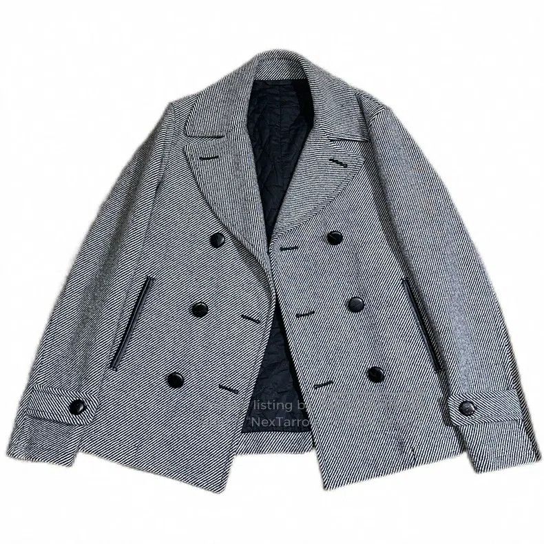 Helmut Lang Helmut Lang Double-breasted twill jacket Size US L / EU 52-54 / 3 - 1 Thumbnail