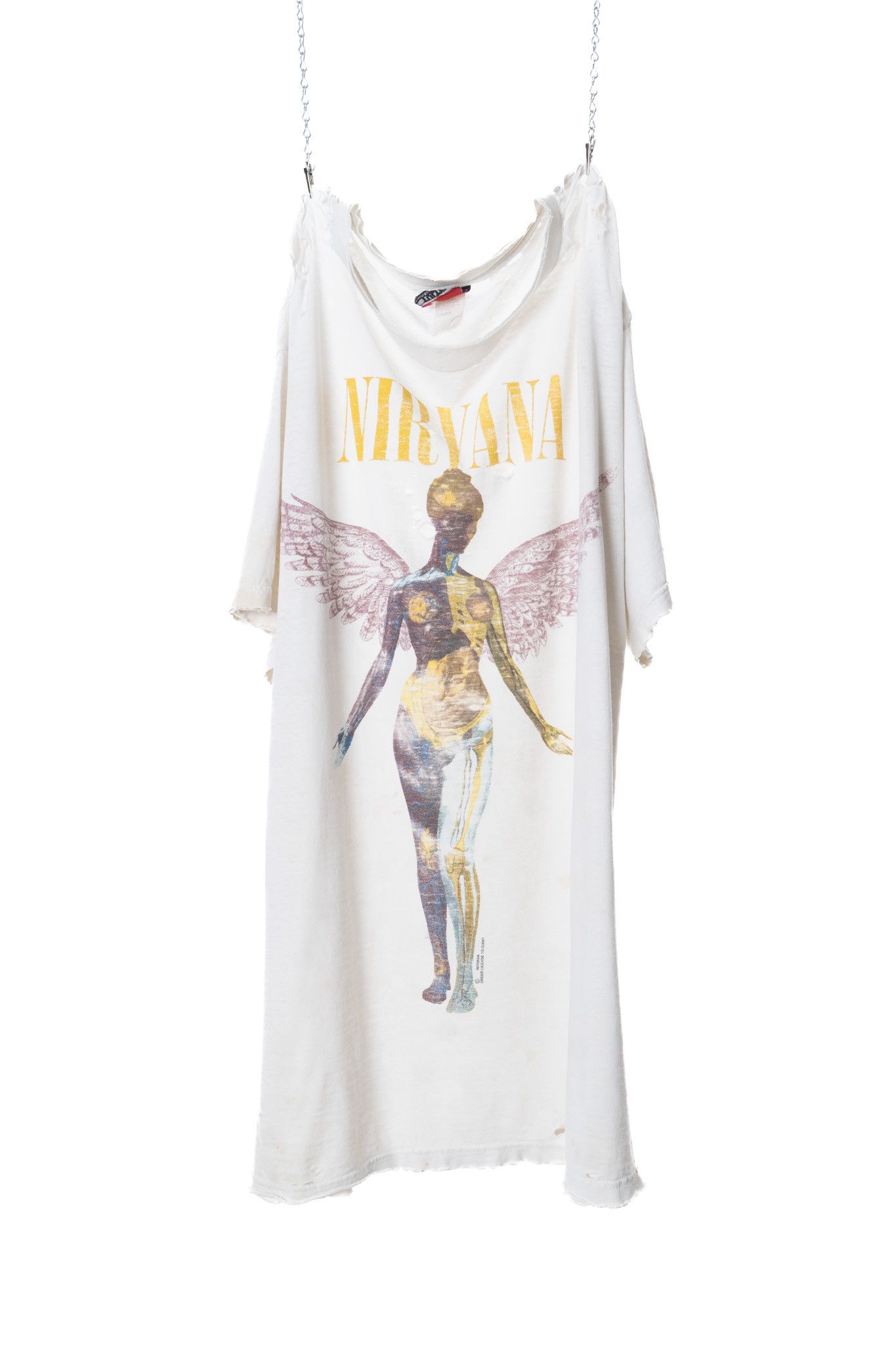 Vintage VINTAGE 1993 NIRVANA ‘IN UTERO’ THRASHED BANDT-SHIRT Size US XL / EU 56 / 4 - 1 Thumbnail