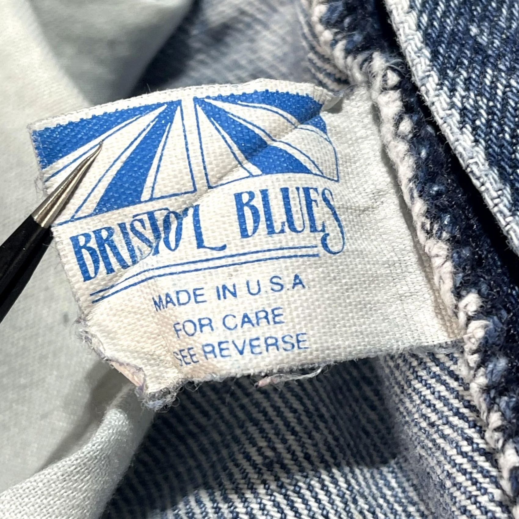 Vintage VINTAGE Bristol Blues Jeans Mens 30x34 Acid Wash Made USA Union Jack Patch 90s Size US 30 / EU 46 - 7 Thumbnail
