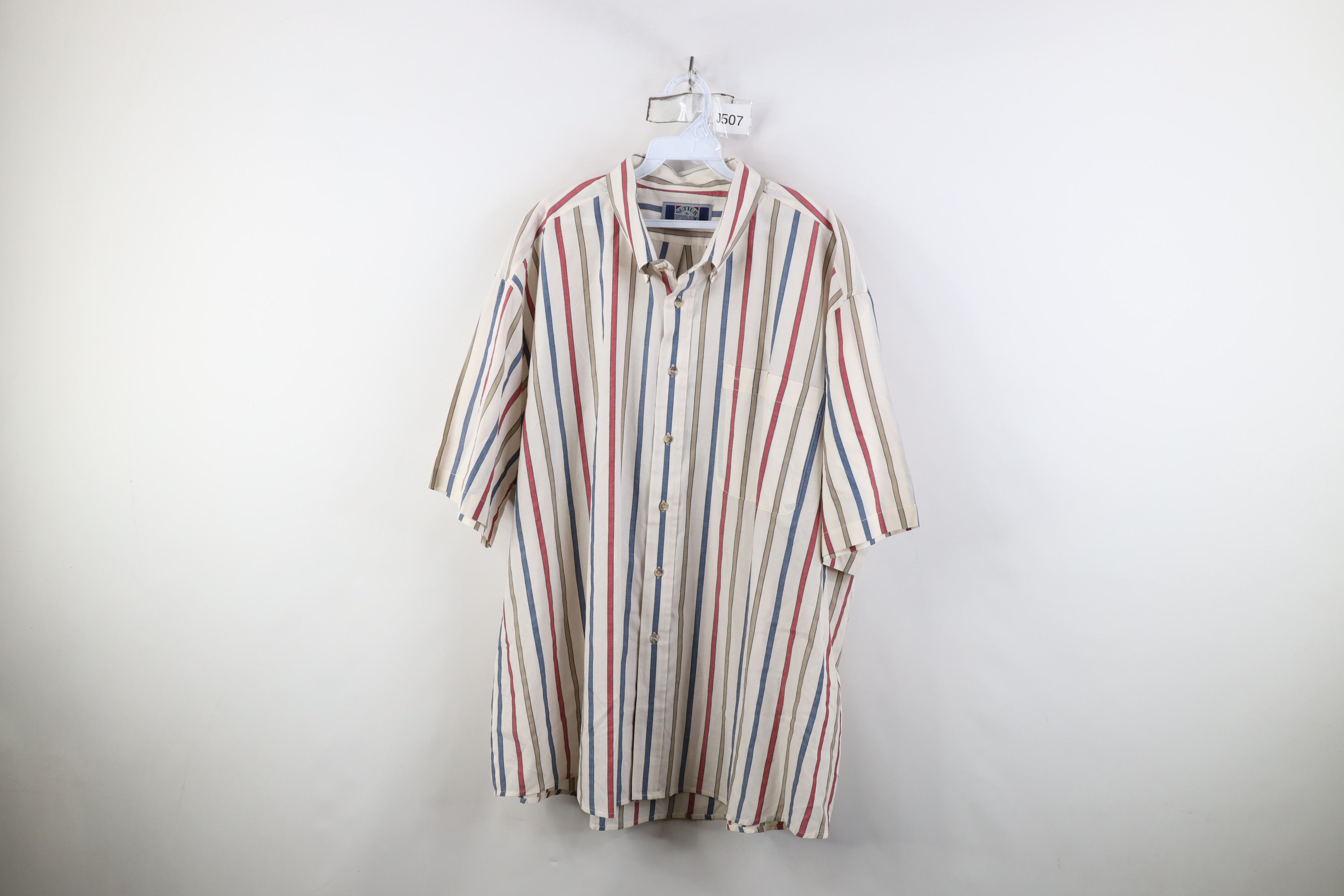Vintage Vintage 90s Streetwear Short Sleeve Collared Button Shirt Size US XXL / EU 58 / 5 - 1 Thumbnail