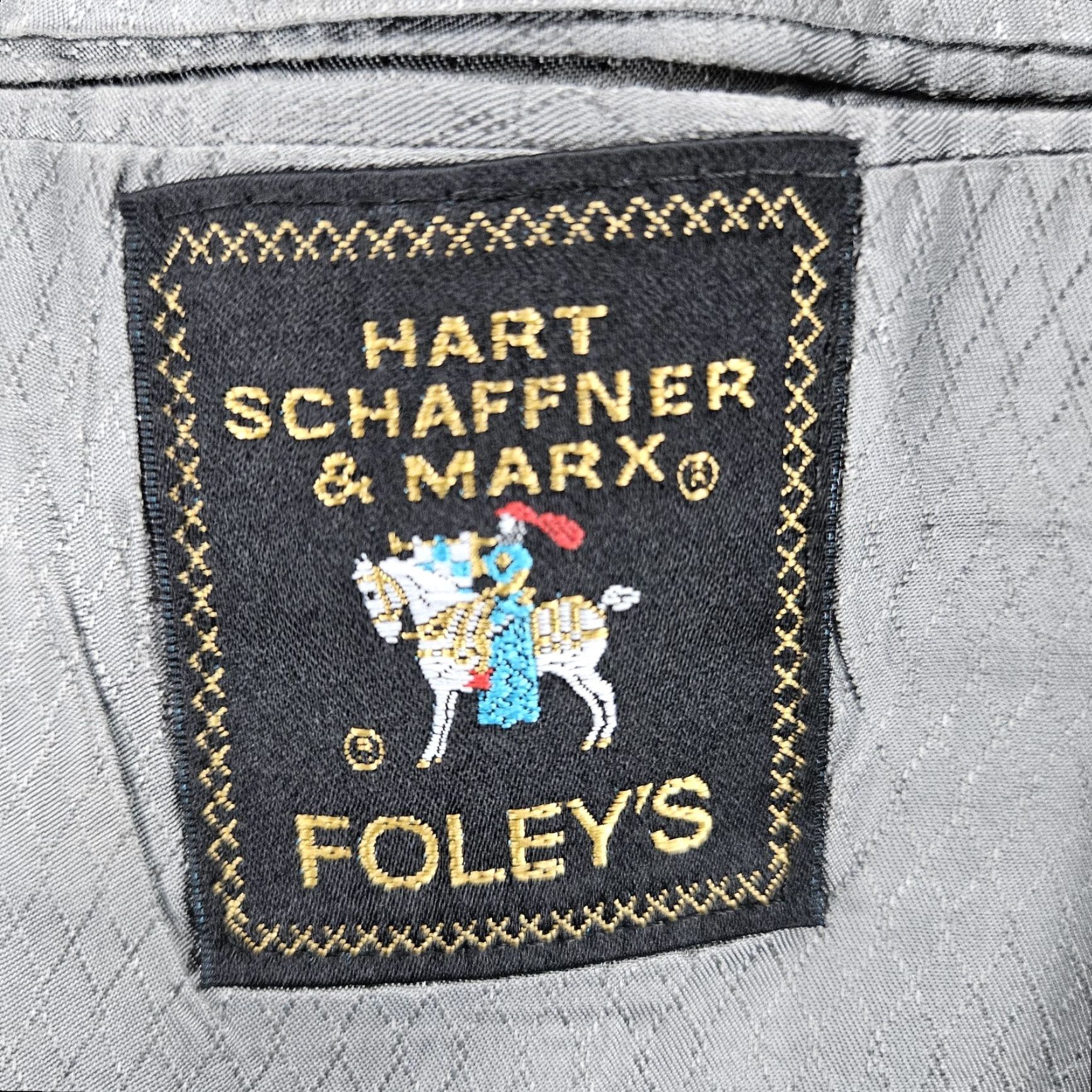 Hart Schaffner Marx VINTAGE Hart Schaffner Marx Grey Wool Blend Viracle Notch Blazer Sport Coat USA 42R Size 42R - 3 Thumbnail