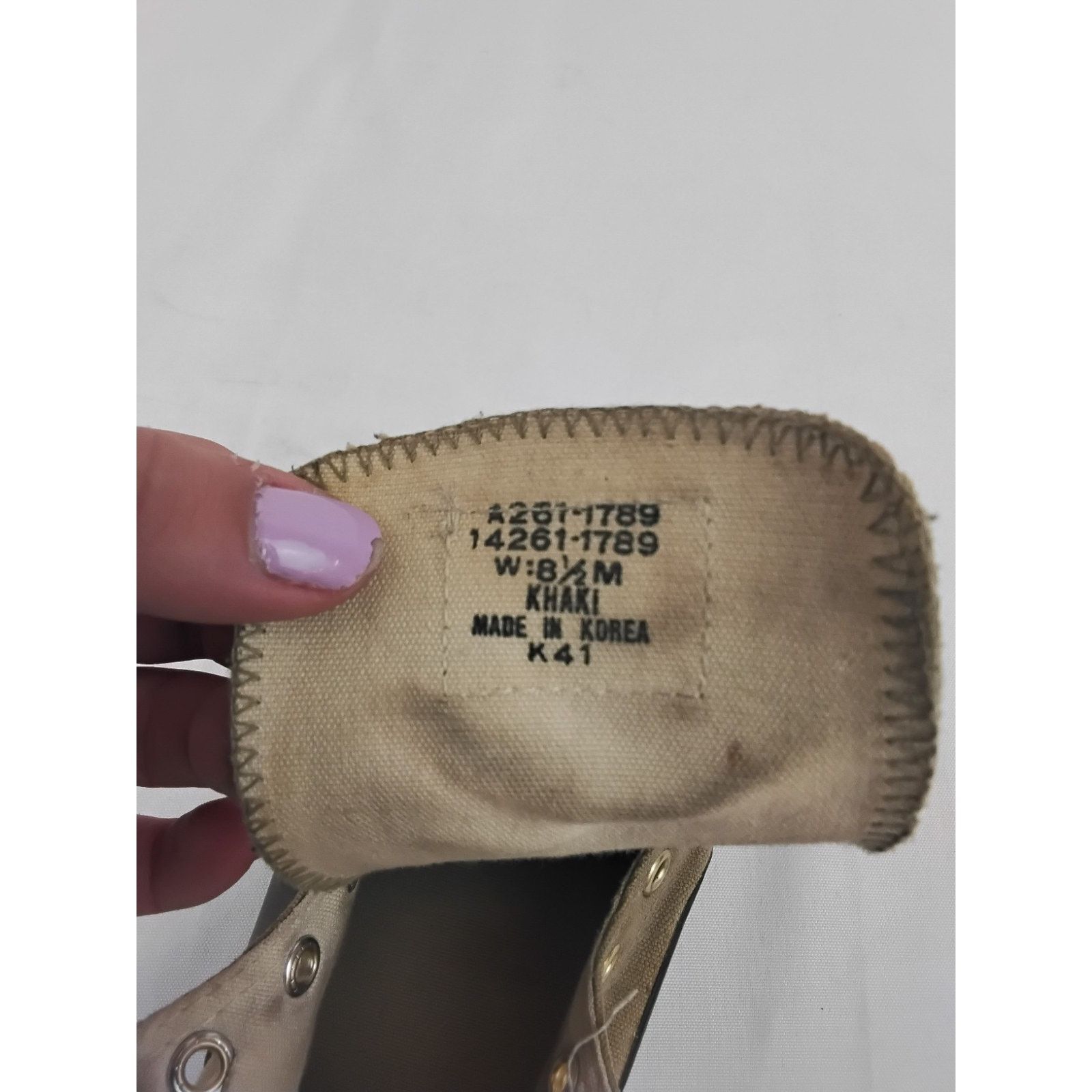Eddie Bauer Eddie Bauer Sneakers Women's 8.5M Khaki/Green 1980s VTG Size US 8.5 / IT 38.5 - 12 Thumbnail