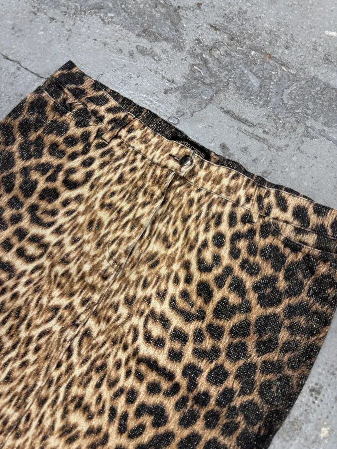 Roberto Cavalli 2000s Roberto Cavalli Leopard Skirt Size 29" - 6 Thumbnail
