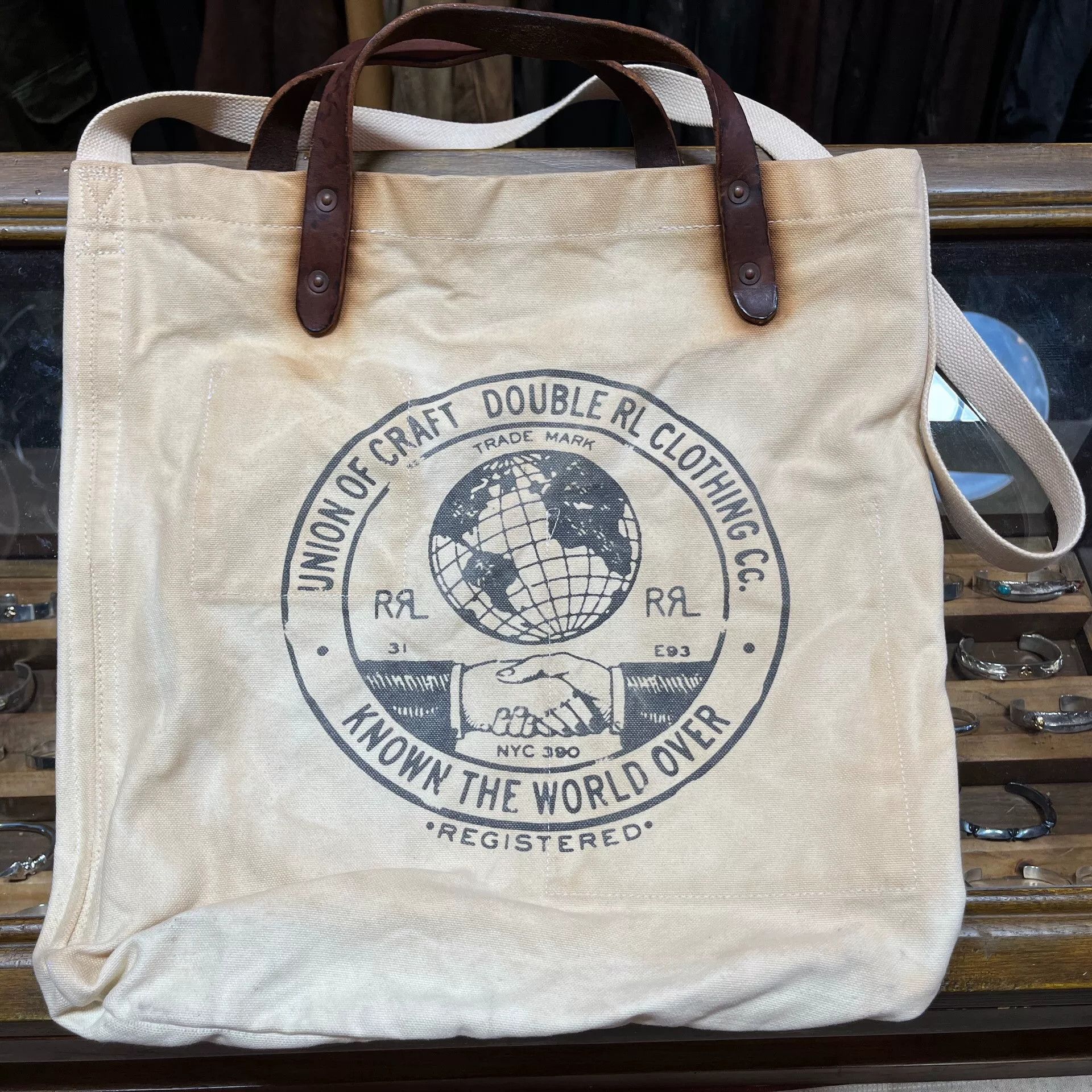 RRL Ralph Lauren RRL Classic Canvas Tote Shoulder Bag Size ONE SIZE - 1 Thumbnail