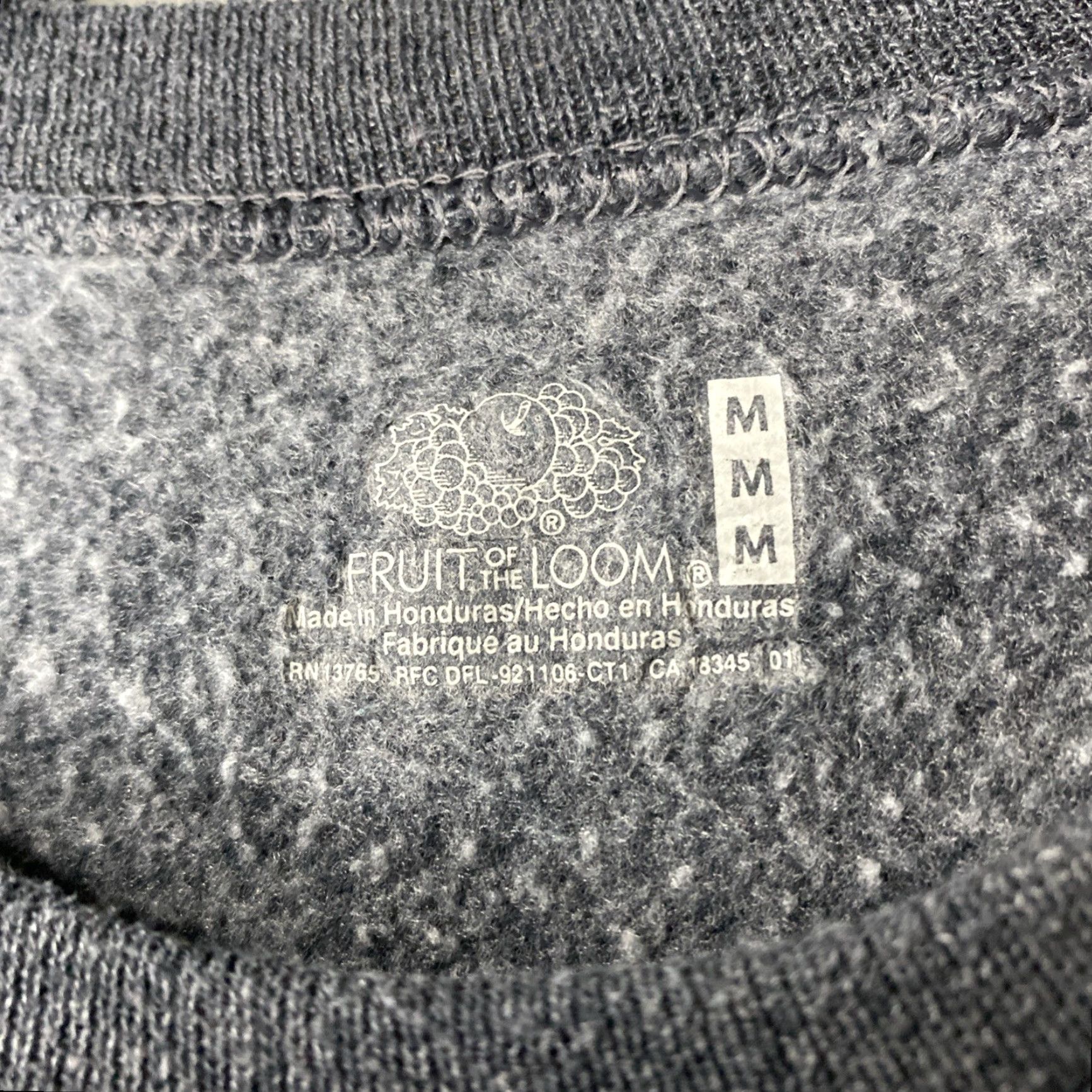 Fruit Of The Loom VINTAGE Fruit of the Loom Grey Crewneck Sweatshirt Women Medium M Boxy Pullover Crew Neck Sweatshirt Size M / US 6-8 / IT 42-44 - 3 Thumbnail
