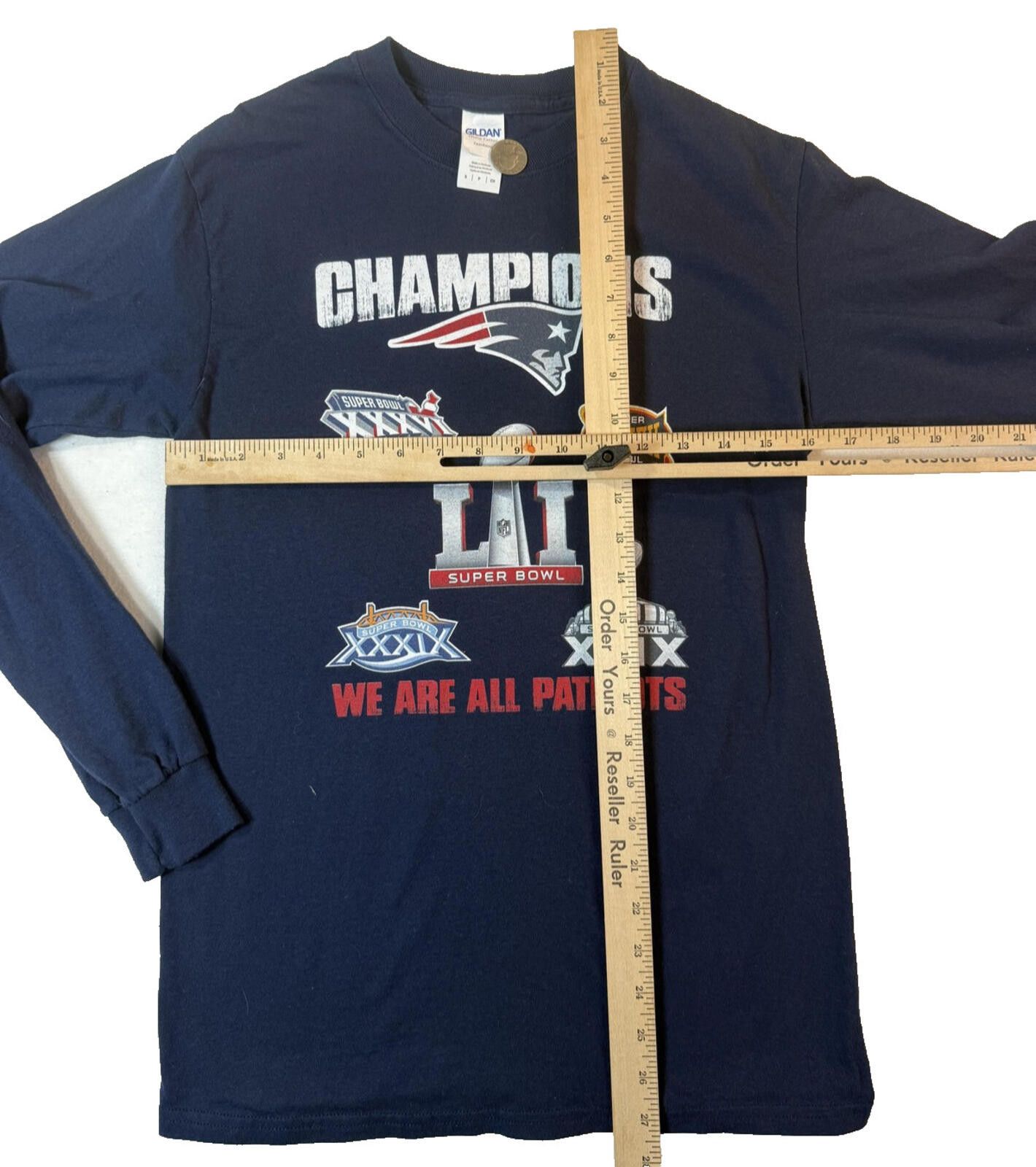 Gildan New England Patriots Shirt Mens S Super Bowl Dynasty Brady Size US S / EU 44-46 / 1 - 4 Thumbnail