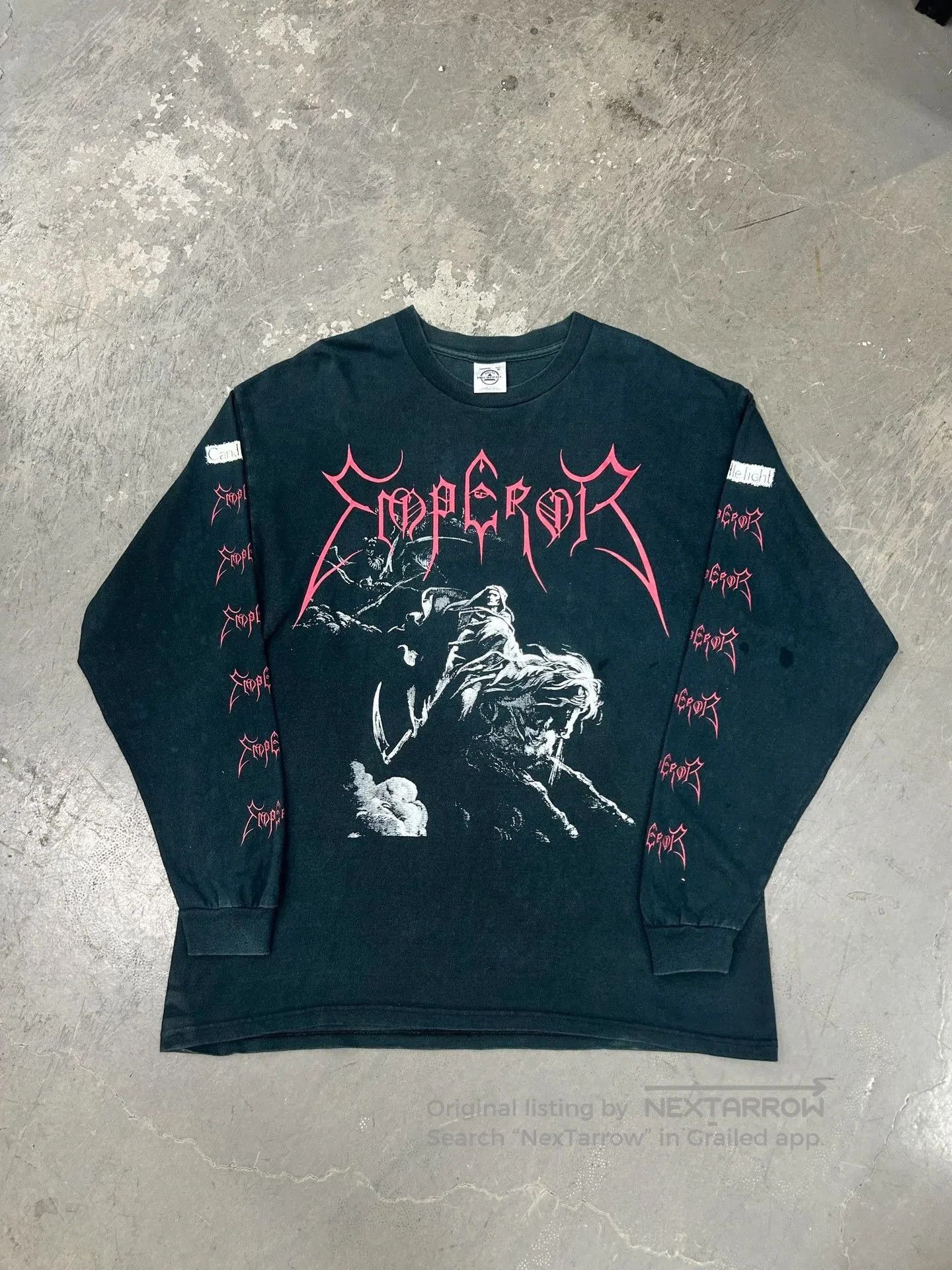 Vintage Vintage 90s EMPEROR Black Metal Band Tee. Size US XXL / EU 58 / 5 - 3 Thumbnail