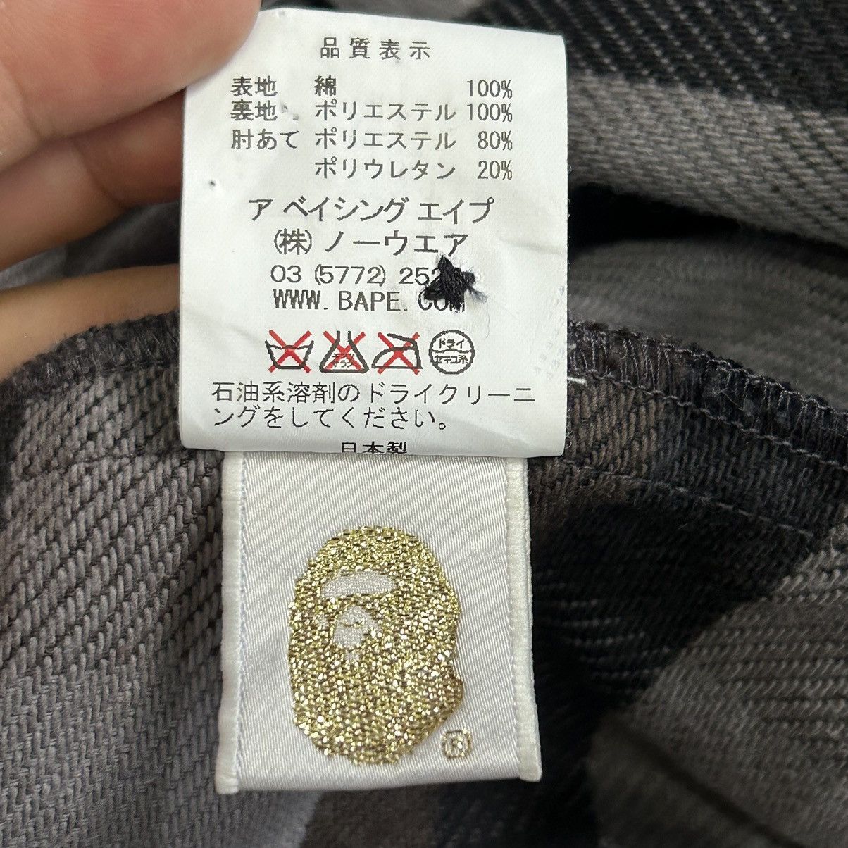 Bape Bape Aoyama Exclusive Ape Head Elbow Patch Button Up Shirt Size US L / EU 52-54 / 3 - 13 Thumbnail