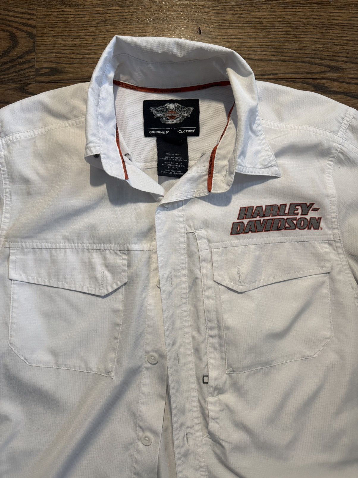 Harley Davidson Harley Davidson Button Up Shirt M/L Reflective Print Size US M / EU 48-50 / 2 - 4 Thumbnail