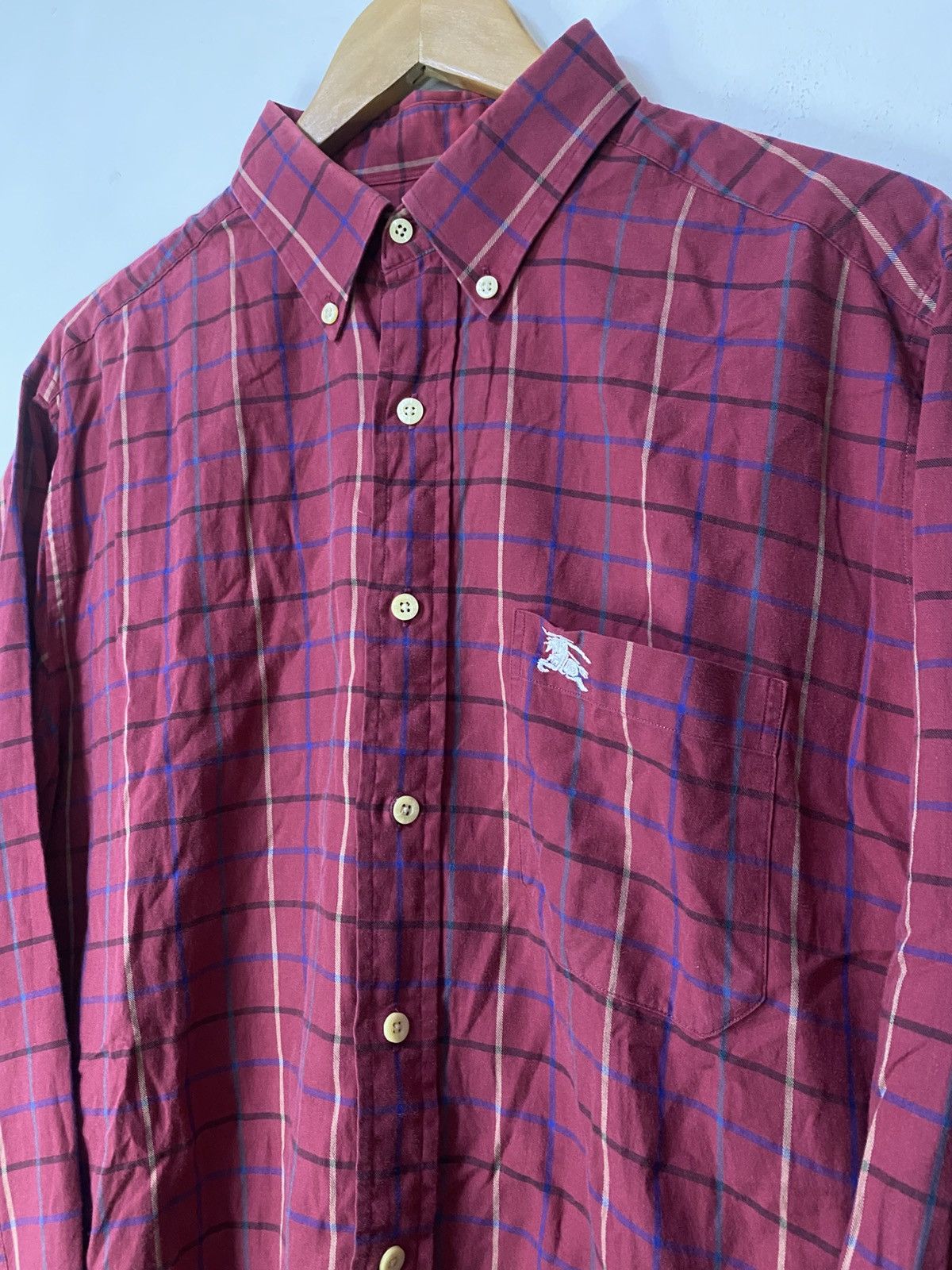 Burberry Vintage Burberry Plaid Novacheck Button Up longsleeve shirt Size US L / EU 52-54 / 3 - 1 Thumbnail