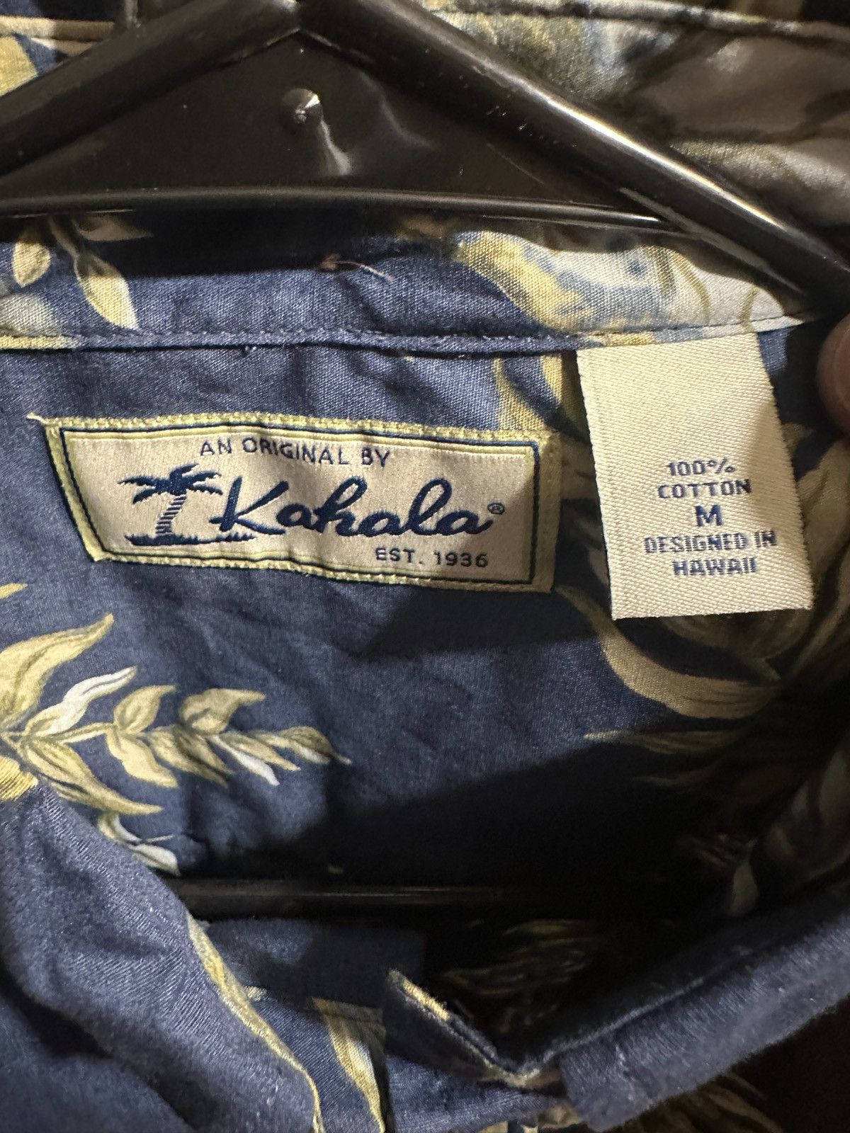 Other PreOwned Kahala Hawaiian Print Blue 3/4 Button Men's Medium Size US M / EU 48-50 / 2 - 4 Thumbnail