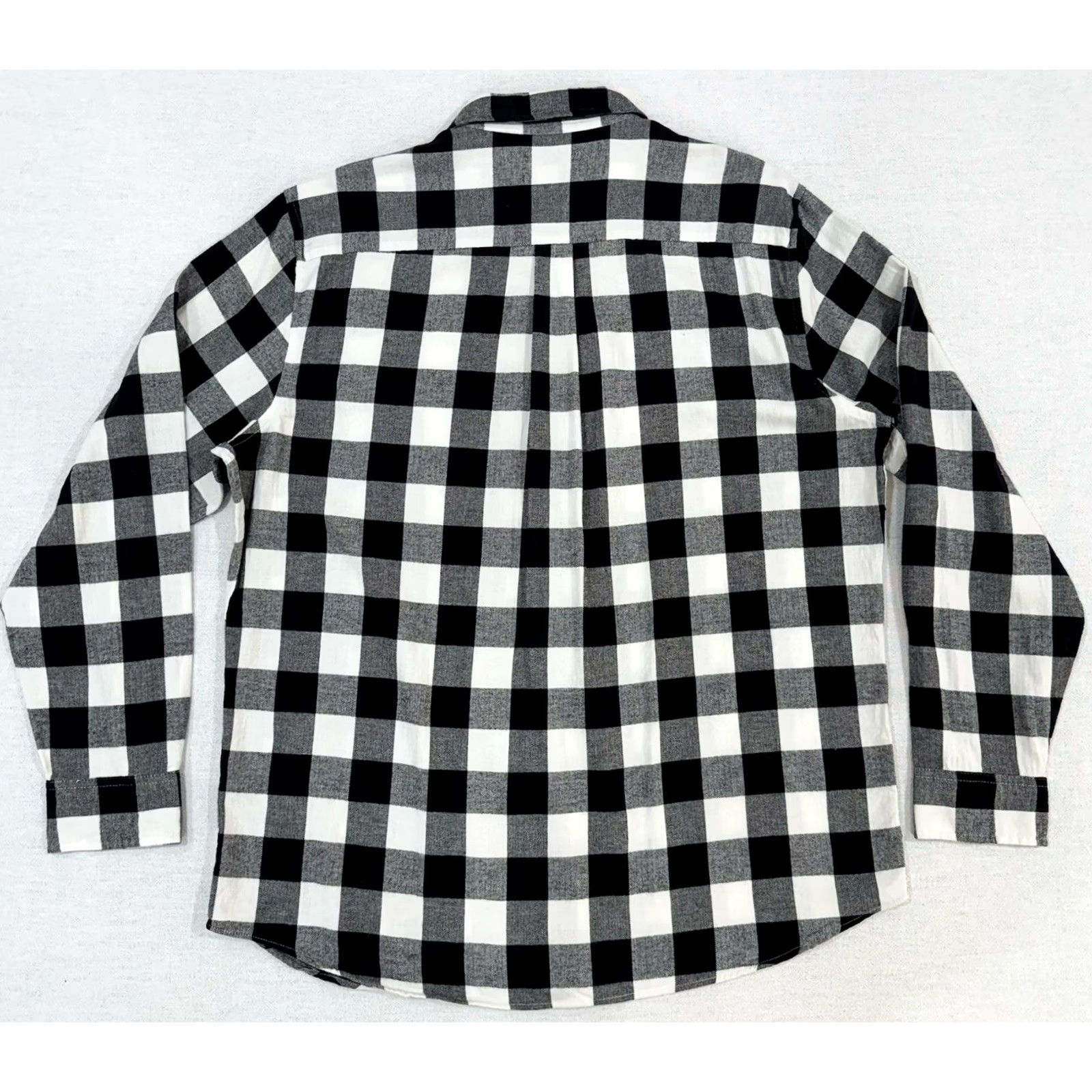 Vintage VINTAGE St. Johns Bay Flannel Shirt Mens XL Black/White Buffalo Plaid Super Soft Size US XL / EU 56 / 4 - 5 Thumbnail