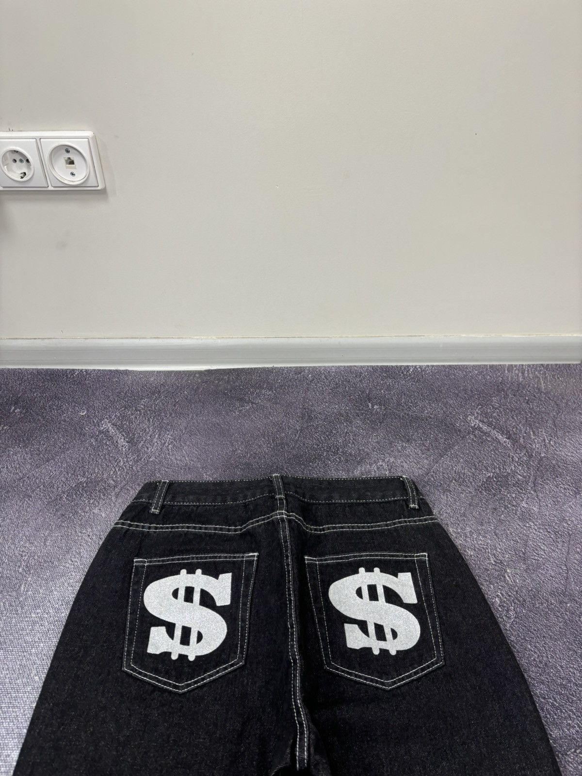 Vintage Vintage Skategang Fuck Hip Hop Y2K Black Rap Baggy Jeans Size US 30 / EU 46 - 13 Thumbnail