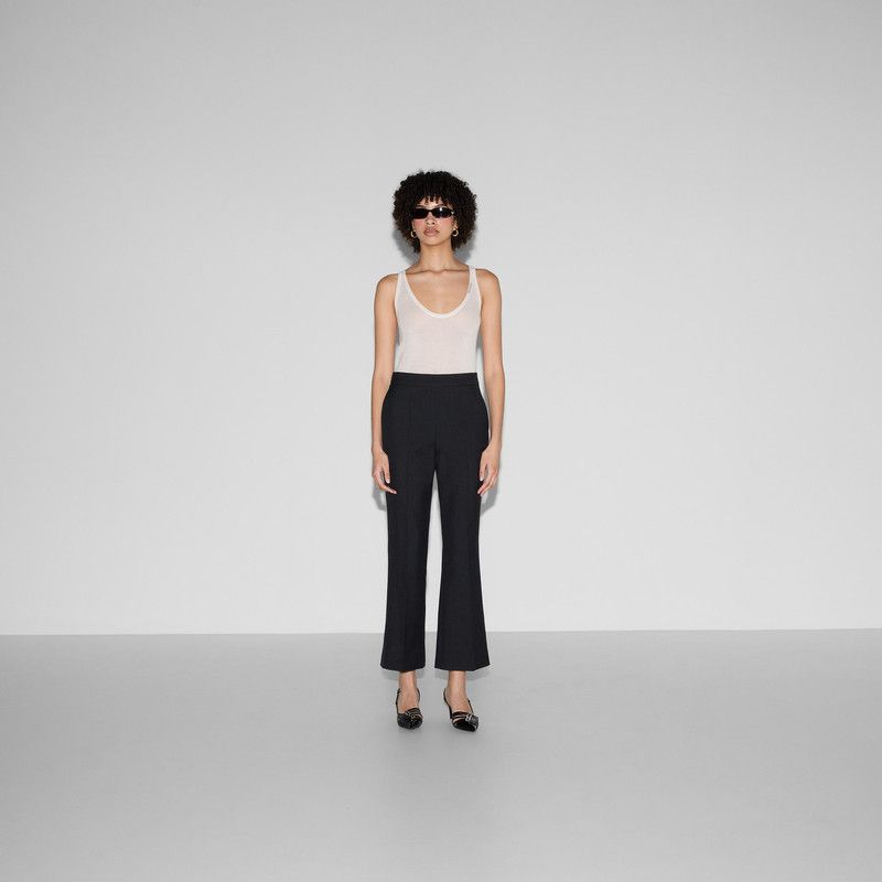 Gucci o1la5ras0526 Wool Gabardine Pants in Black Size 32" / US 10 / IT 46 - 2 Thumbnail