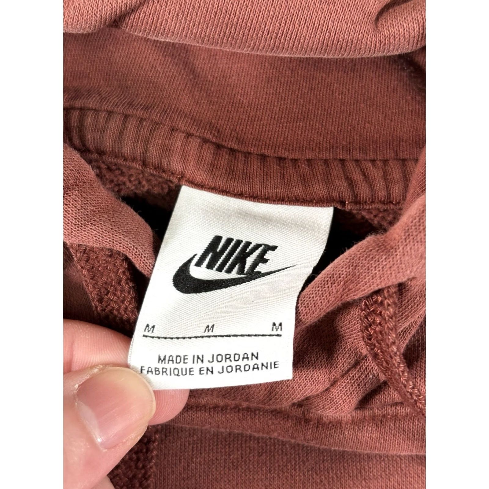 Nike Nike Swoosh Pullover Hoodie Sweatshirt Burgundy Mens Medium Hoodie Pullover Fleece Logo Pocket Hooded Size US M / EU 48-50 / 2 - 3 Thumbnail