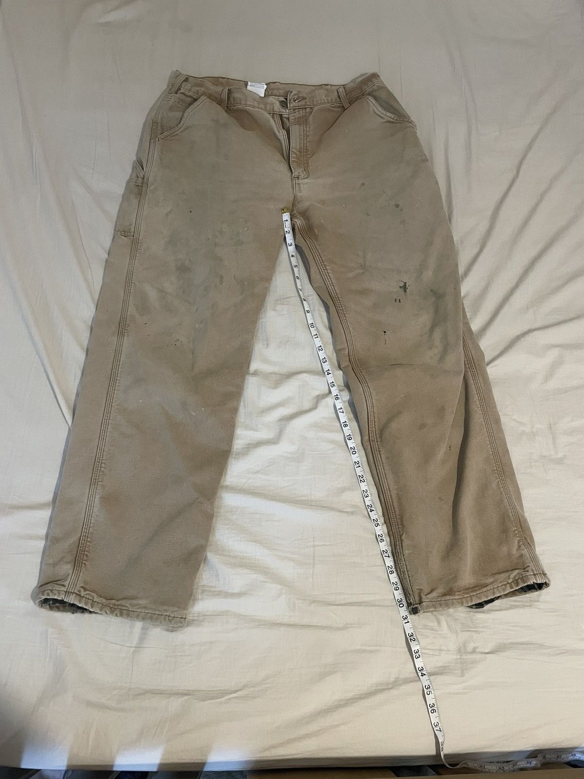 Carhartt Carharrt Flannel Lined Carpenter Pant Size US 34 / EU 50 - 3 Thumbnail