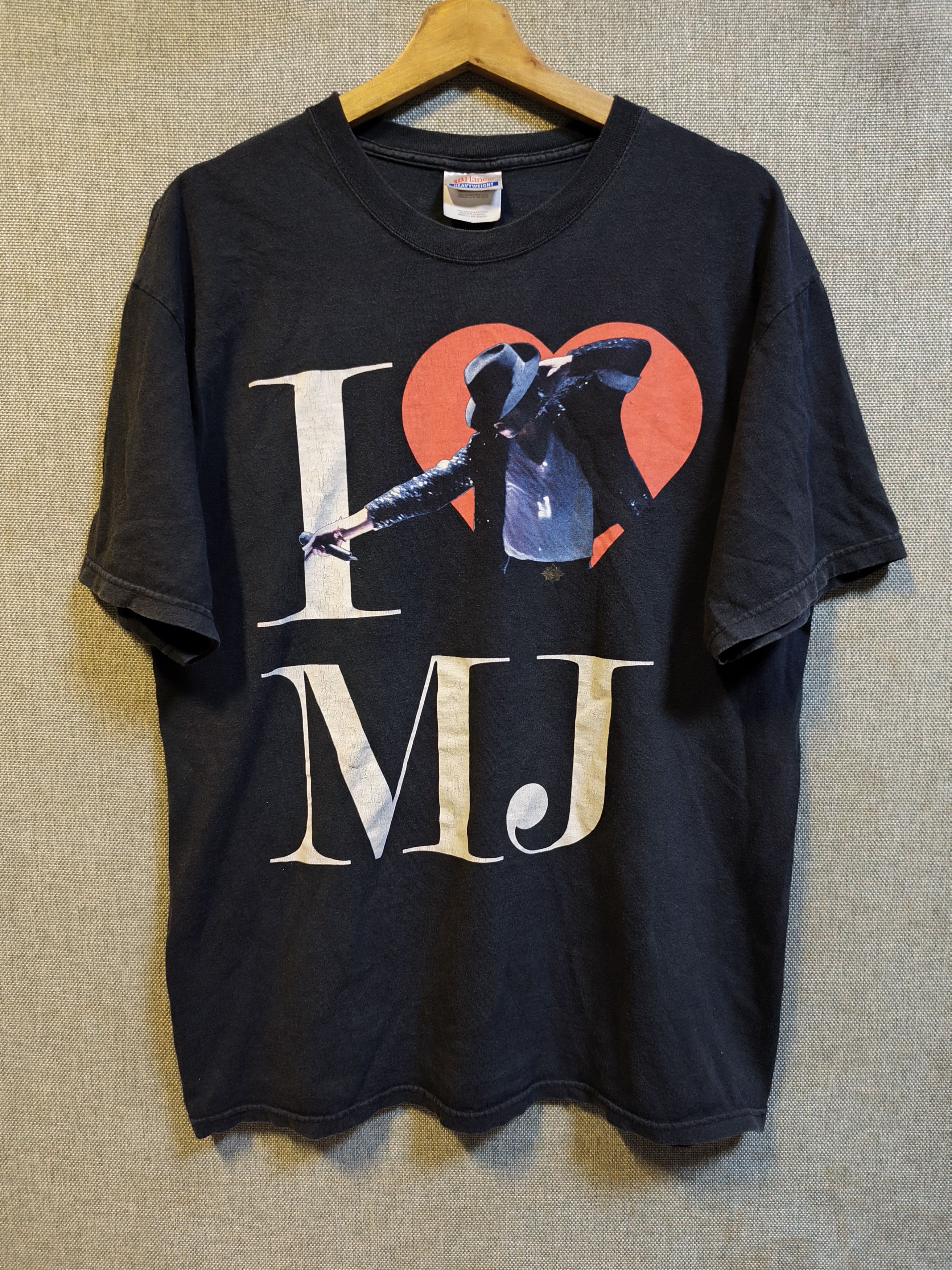 Michael Jackson vintage T Shirt I Love Michael Jackson Size US L / EU 52-54 / 3 - 1 Thumbnail