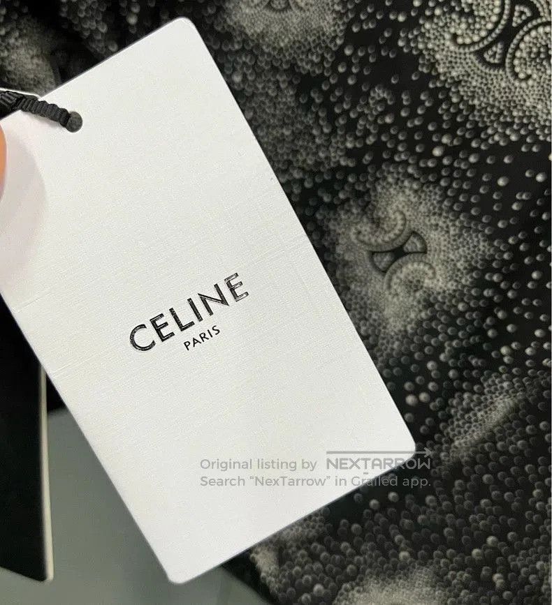 Celine Celine Black Logo Print Short Sleeve Shirt. Size US M / EU 48-50 / 2 - 4 Thumbnail