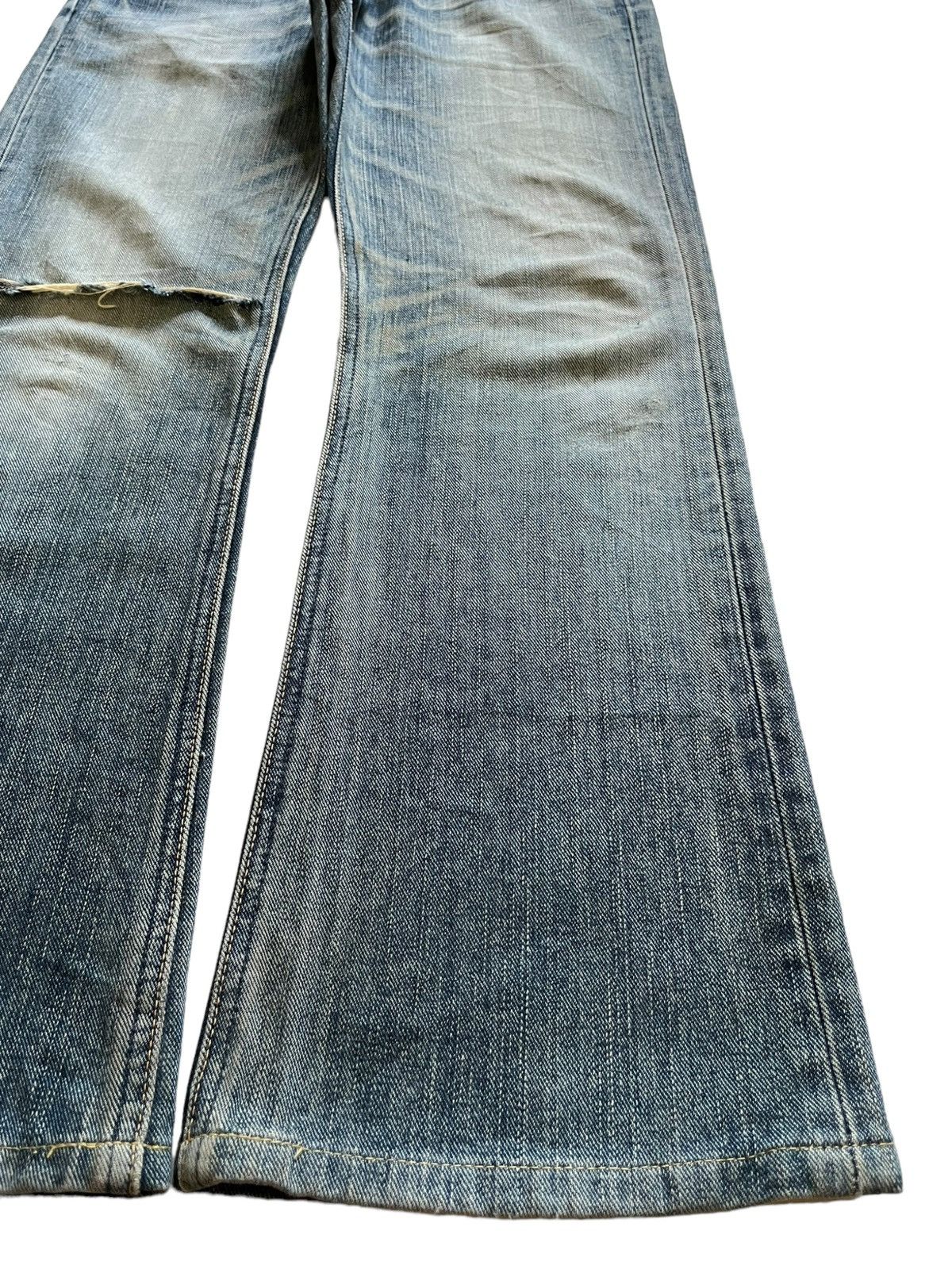 Lee Vintage Lee Riders Mud Wash Distressed Bootcut Jeans Size US 31 - 7 Thumbnail
