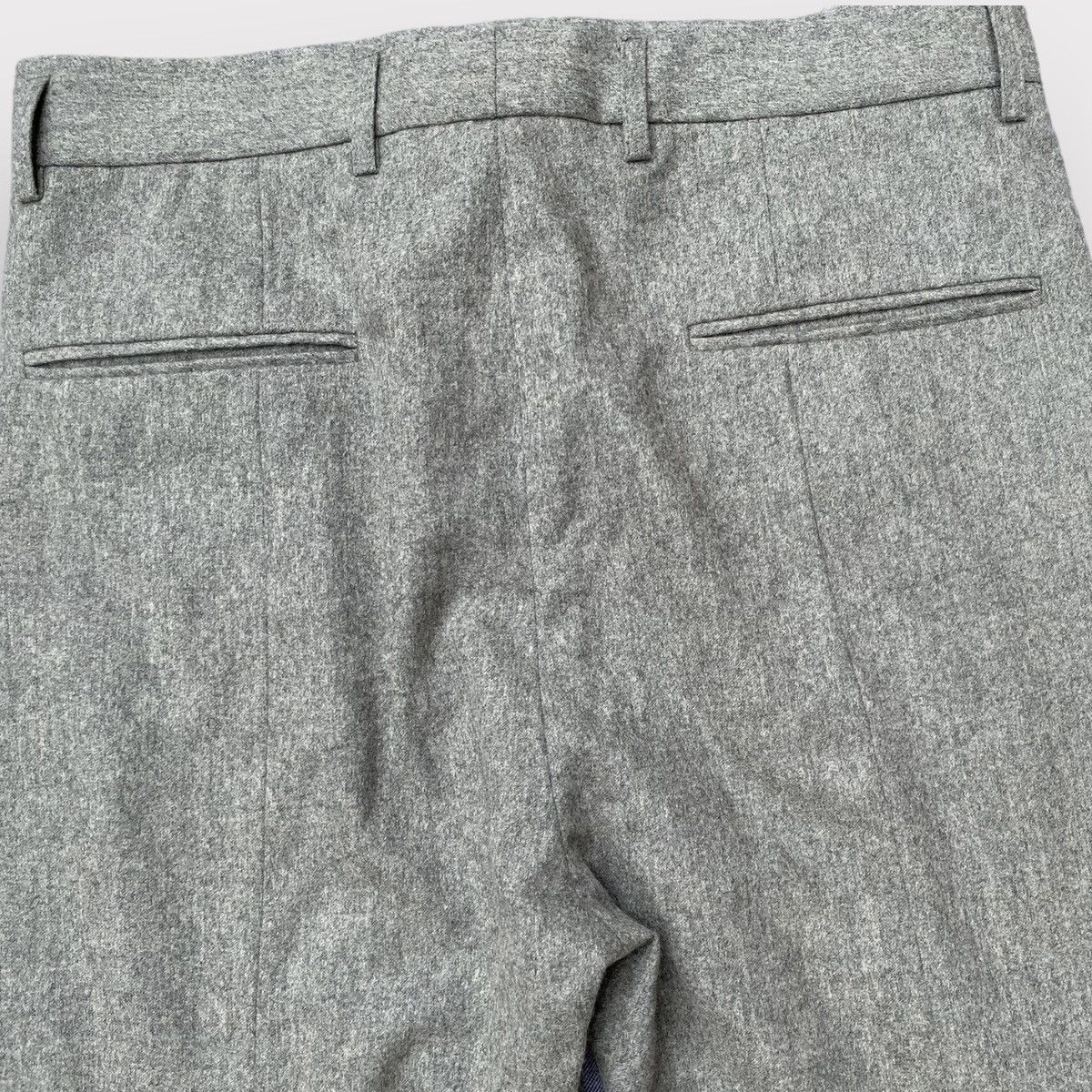 Haider Ackermann Laine Wool Grey Cropped Pants Size US 32 / EU 48 - 4 Thumbnail
