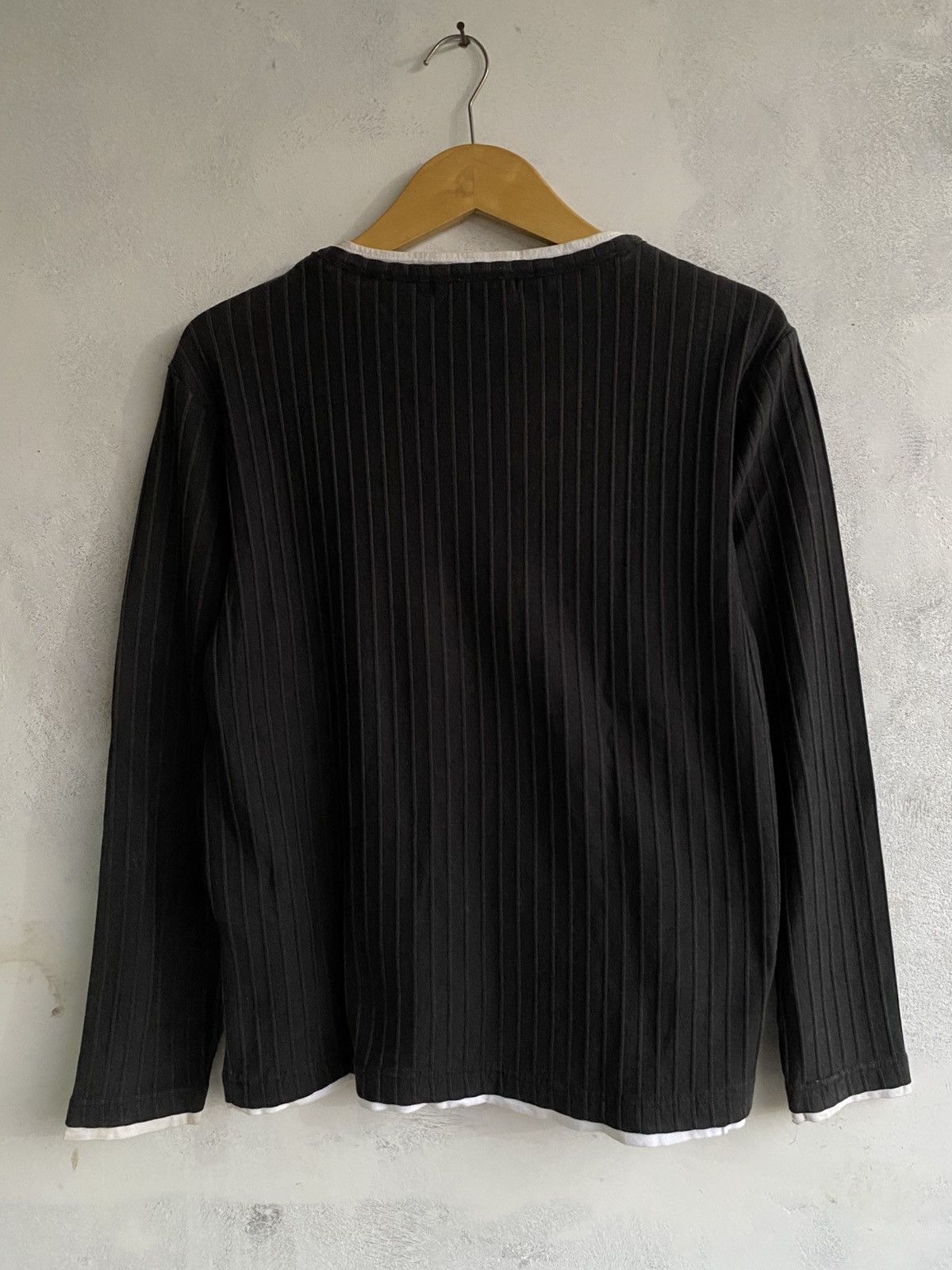 Japanese Brand Euphuistic Lace Up Bondage Ls Shirt y2k Lgb Size US L / EU 52-54 / 3 - 4 Thumbnail