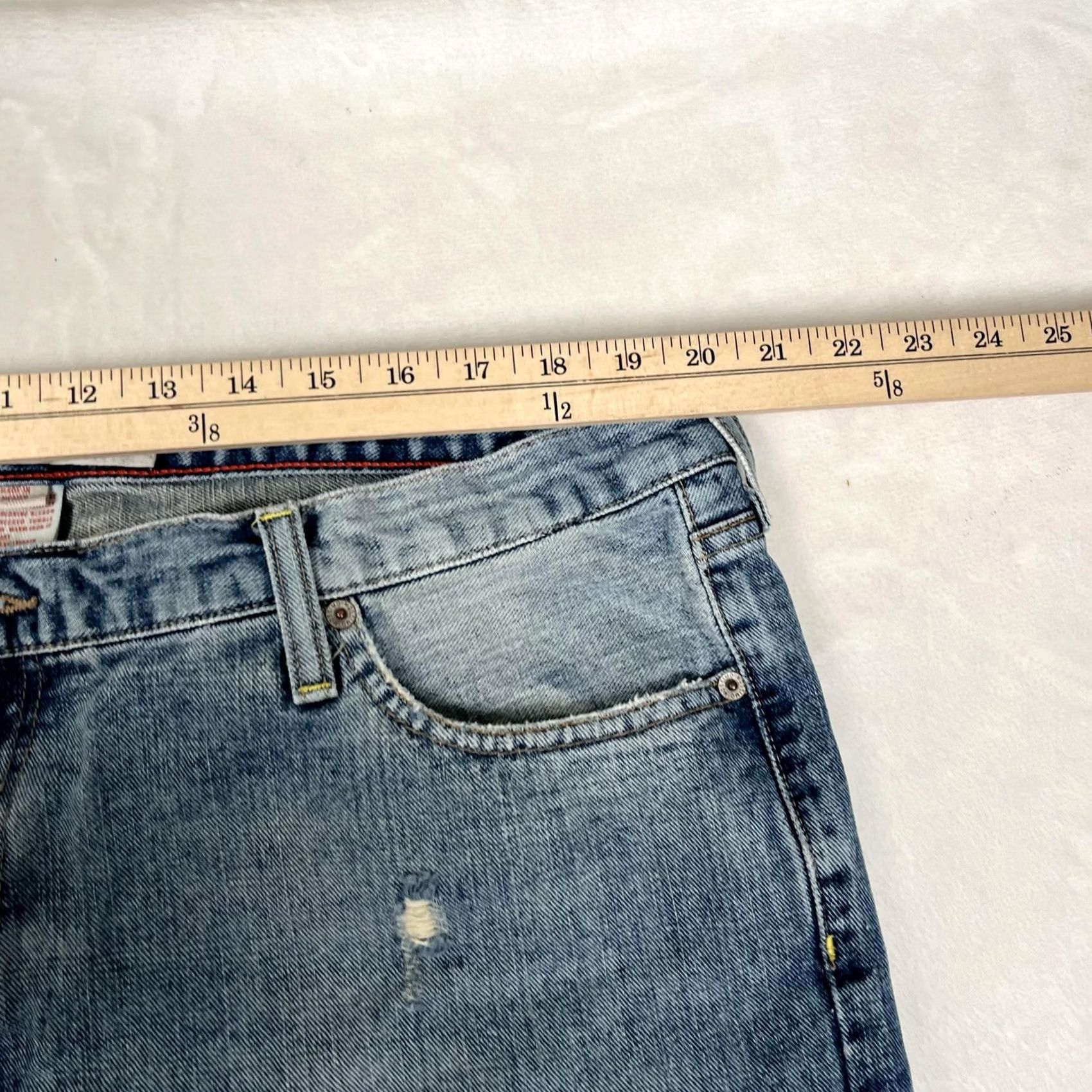 Mossimo VINTAGE Mossimo Supply Co Logan Jeans Mens 40x30 Blue Relaxed Straight Denim Y2K Jeans Mens 40x30 Blue Distressed Pockets Cotton Zip Belt Loops Size US 40 / EU 56 - 6 Thumbnail