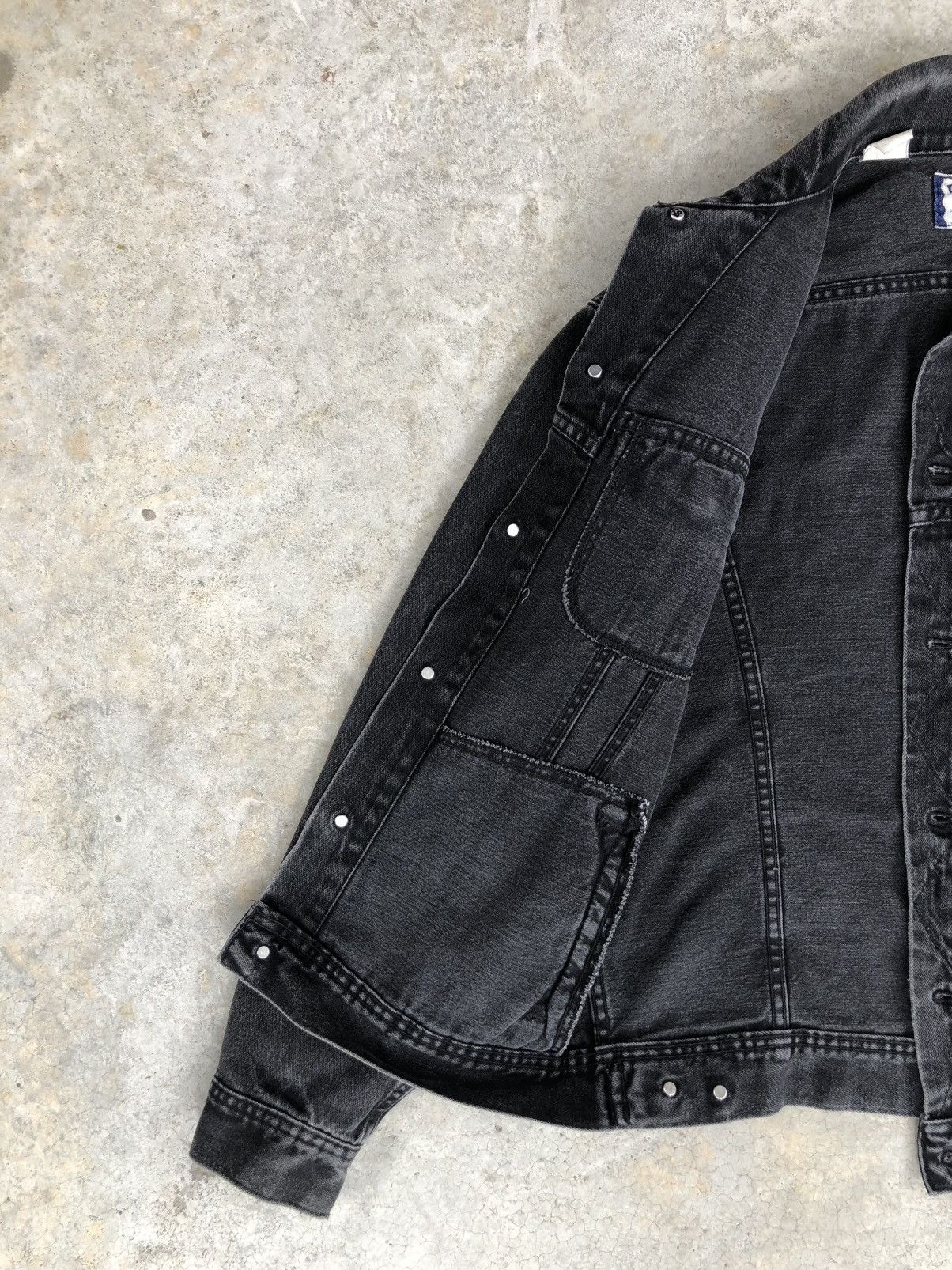 If Six Was Nine Vintage 90s Lee Denim Jacket Distressed Size US L / EU 52-54 / 3 - 6 Thumbnail