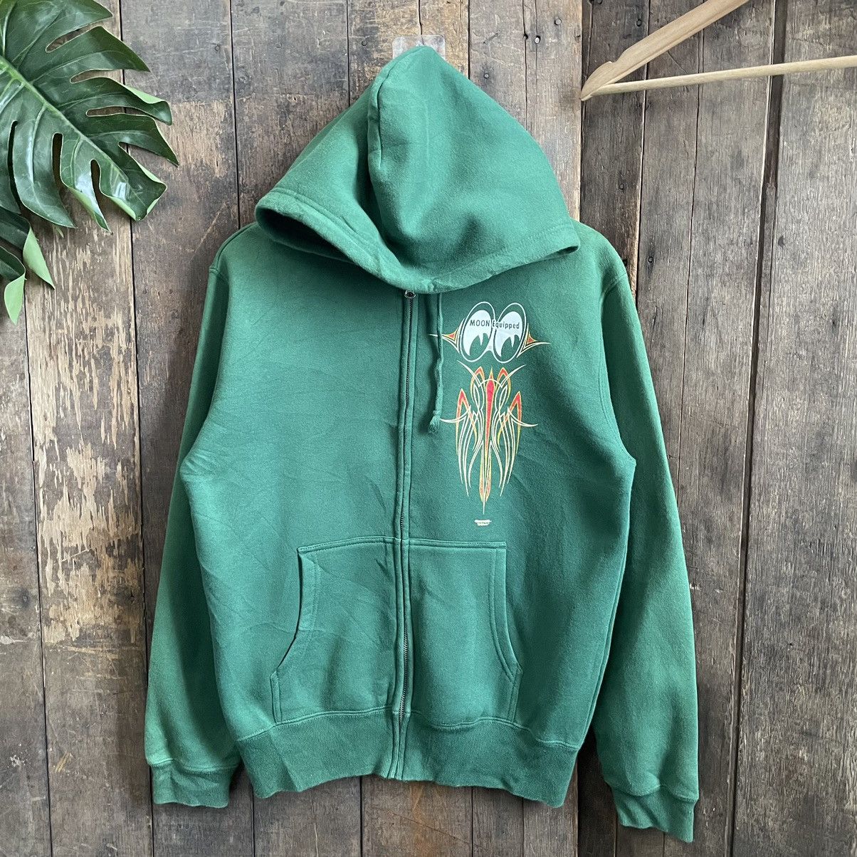 Vintage Vintage Moon Eyes Equipped Racing Hoodie Size US M / EU 48-50 / 2 - 2 Thumbnail
