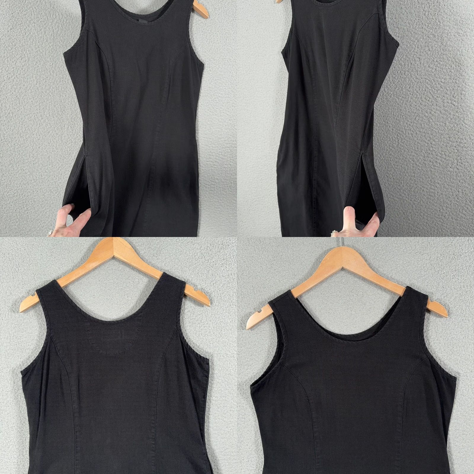 Patagonia VINTAGE 90s Patagonia Dress Womens Small Black Organic Cotton Tank Pockets Size S / US 4 / IT 40 - 8 Thumbnail