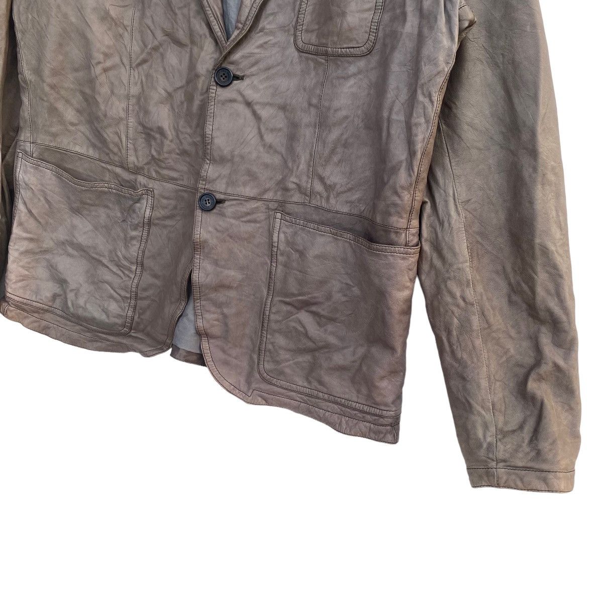 Neil Barrett Vintage NEIL BERRETT Pelle Leather Jacket Made in Italy Size US XL / EU 56 / 4 - 3 Thumbnail