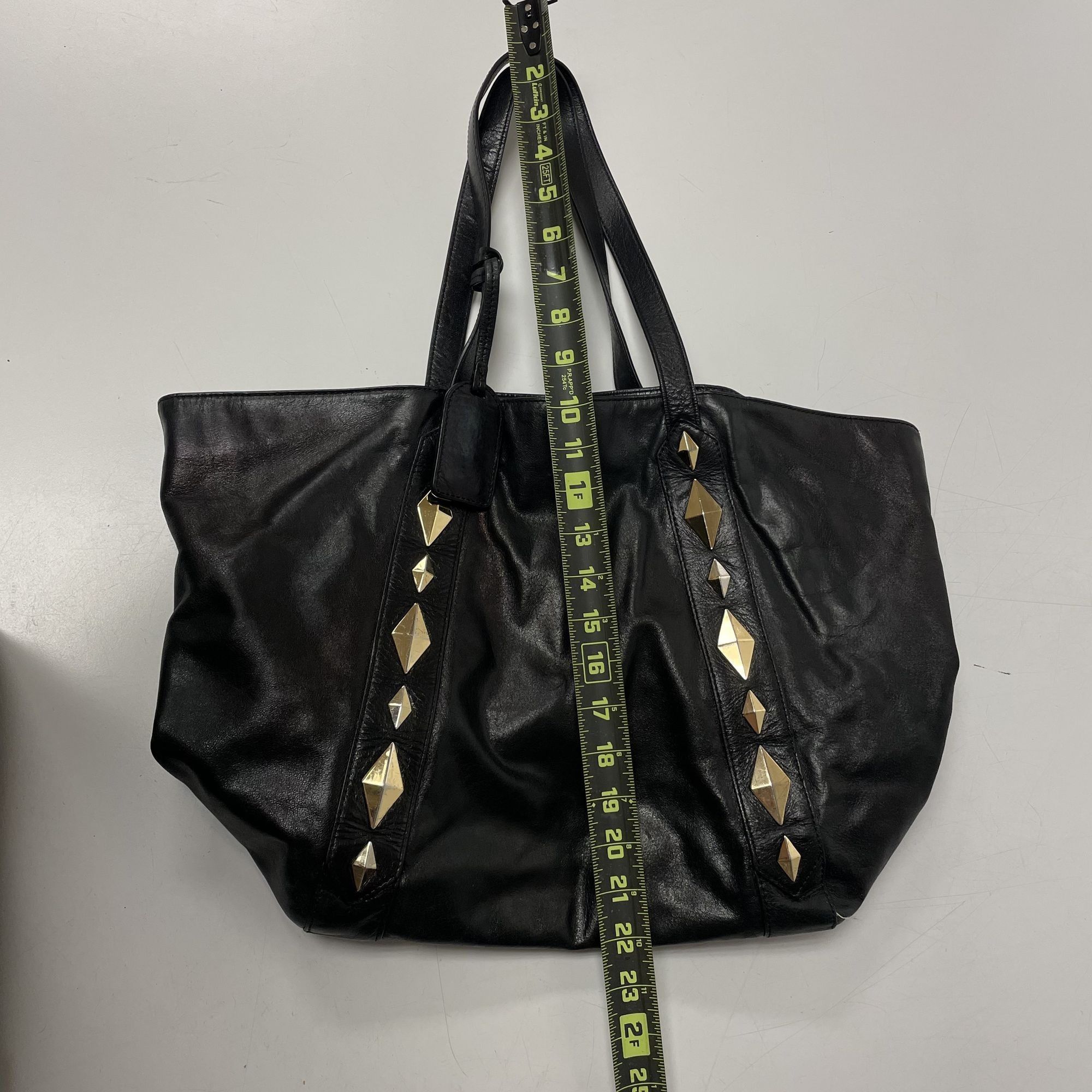Badgley Mischka Badgley Mischka Leather CHIC SHOPPER Gold Studded Purse Size ONE SIZE - 12 Thumbnail
