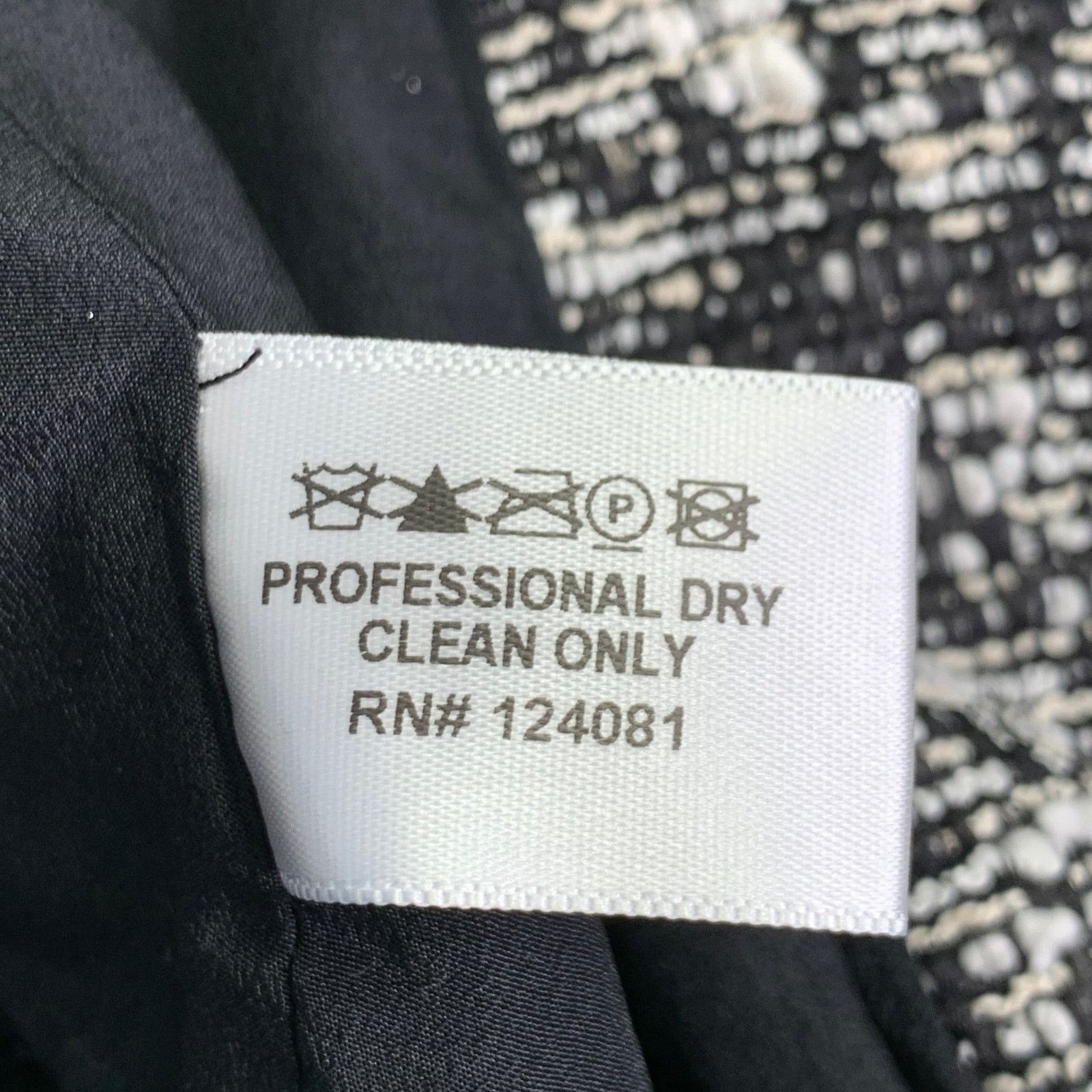 Proenza Schouler 2 Black White Cotton Blend Boucle Snaps Jacket Blazer Size XS / US 0-2 / IT 36-38 - 7 Thumbnail