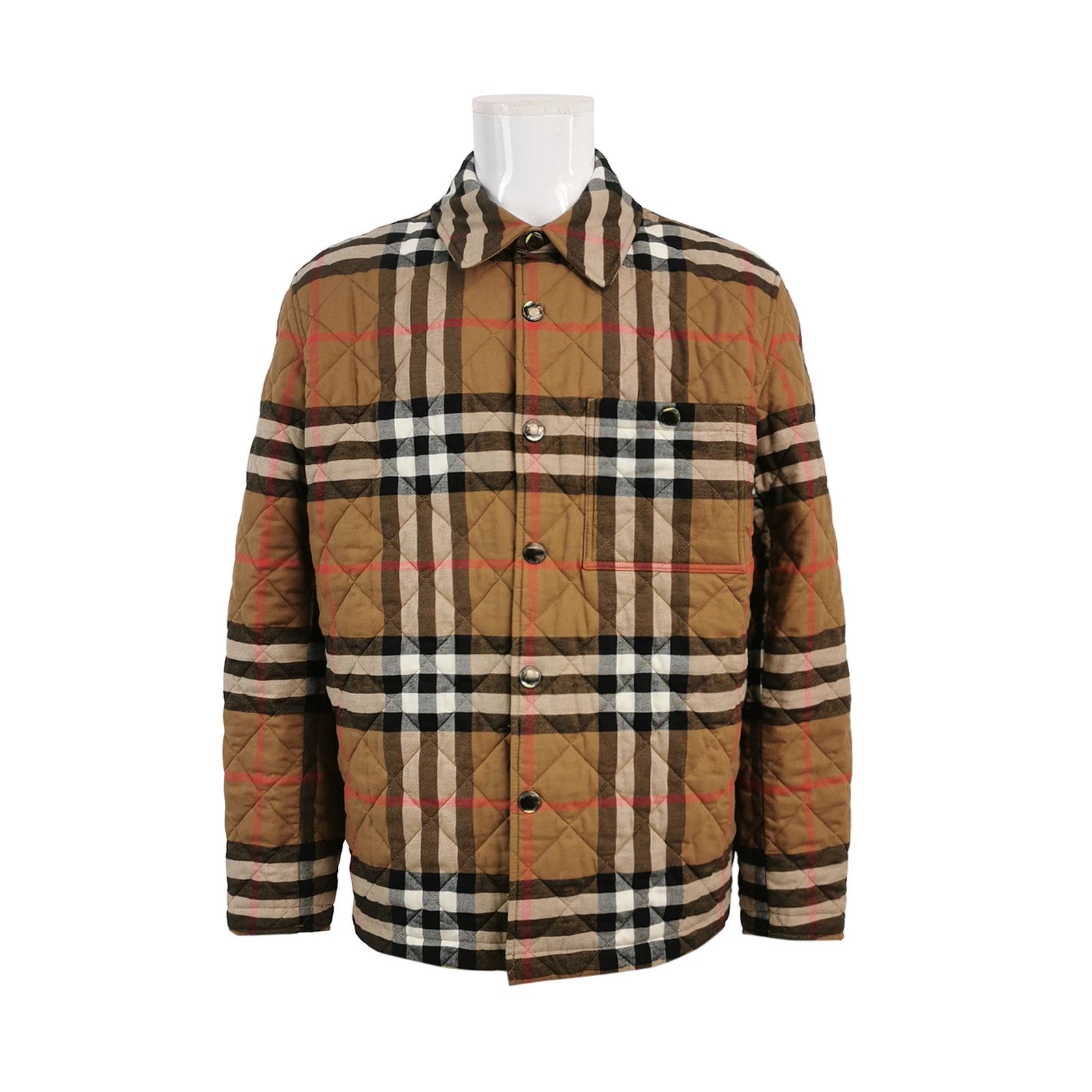 Burberry Burberry Quilted Check Cotton Jacket Size XL Size US XL / EU 56 / 4 - 1 Thumbnail