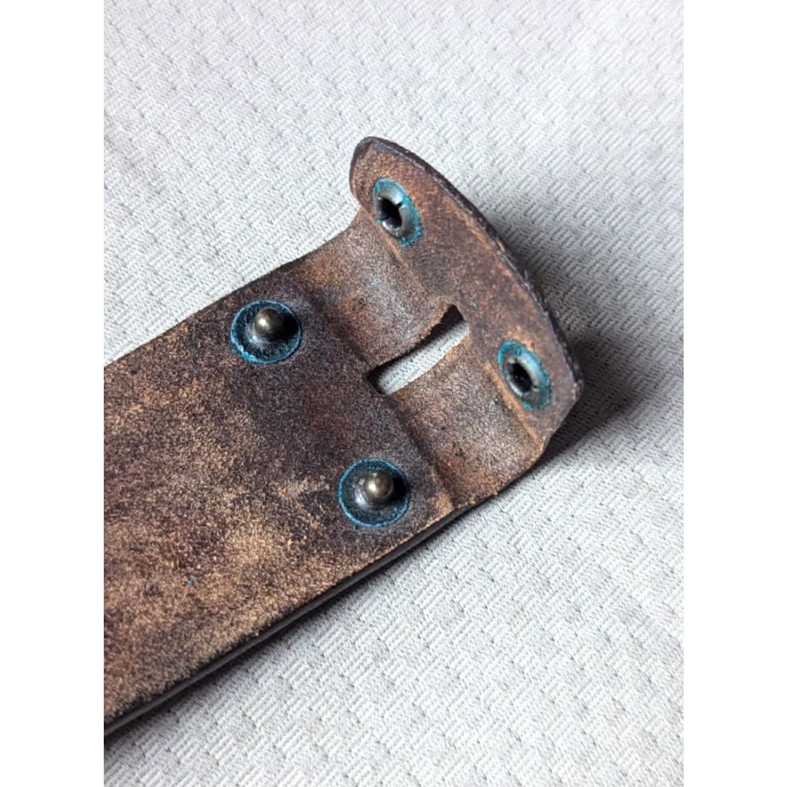 Vintage VINTAGE handmade western belt MEN 32 Brown leather Tooled braided cowhide buckle belt 1-5/8" wide Size 32 Mens Size 32 - 7 Thumbnail