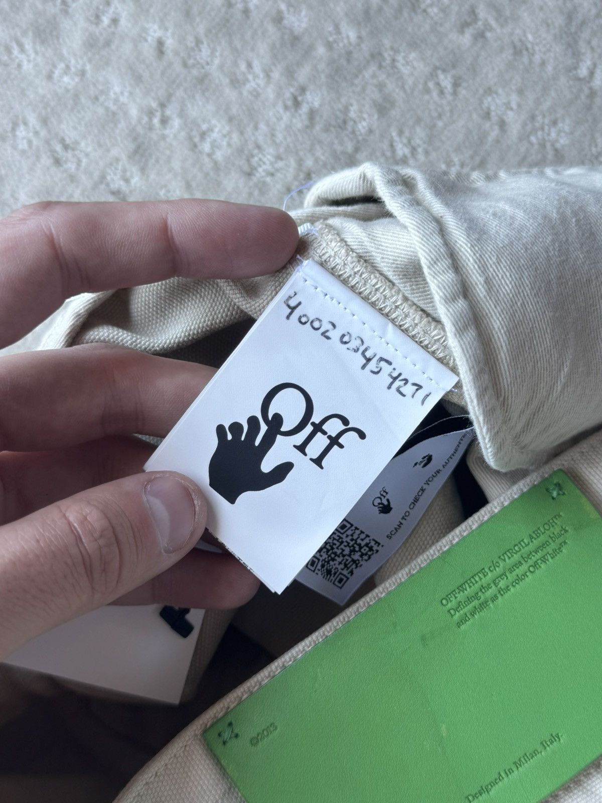 Off-White Off White Double Waist Beige Carpenter Runway Pants Size US 34 / EU 50 - 5 Thumbnail