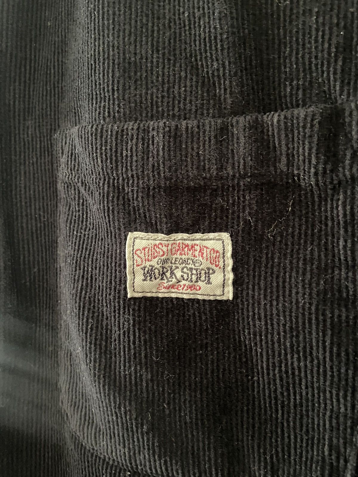 Our Legacy × Stussy Stussy x Our Legacy Borrowed Washed Black Corduroy Shirt Size US L / EU 52-54 / 3 - 3 Thumbnail