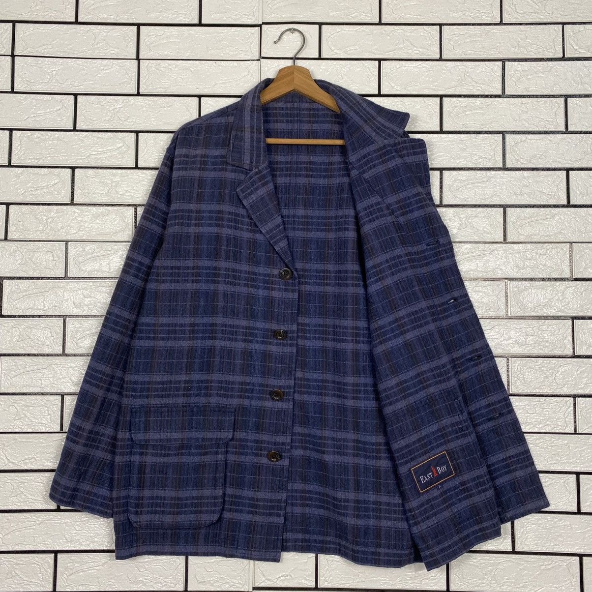 Japanese Brand 🔥VINTAGE CHORE JACKET EAST BOY TARTAN DESIGN ISSEY MIYAKE Size US L / EU 52-54 / 3 - 11 Thumbnail