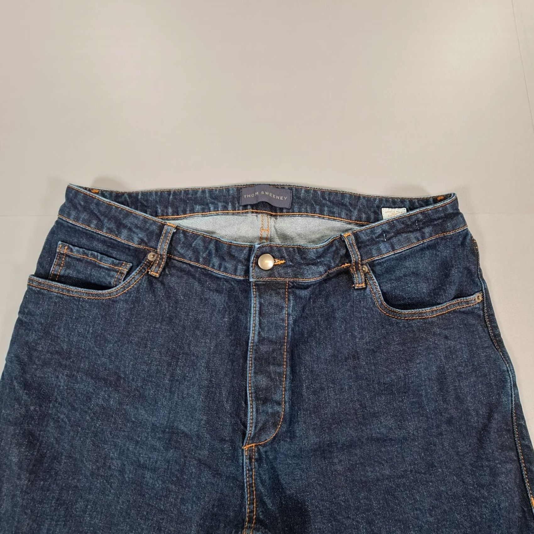 Thom Sweeney Thom Sweeney Jeans Blue W38 L29 Slim Denim Italy Slim Fit 5-Pocket Design Men Size US 38 / EU 54 - 2 Thumbnail