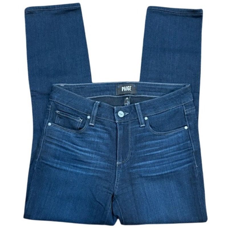 Paige Paige Skyline Skinny 5-Pocket Mid-Rise Jeans Size 26" / US 2 / IT 38 - 2 Thumbnail